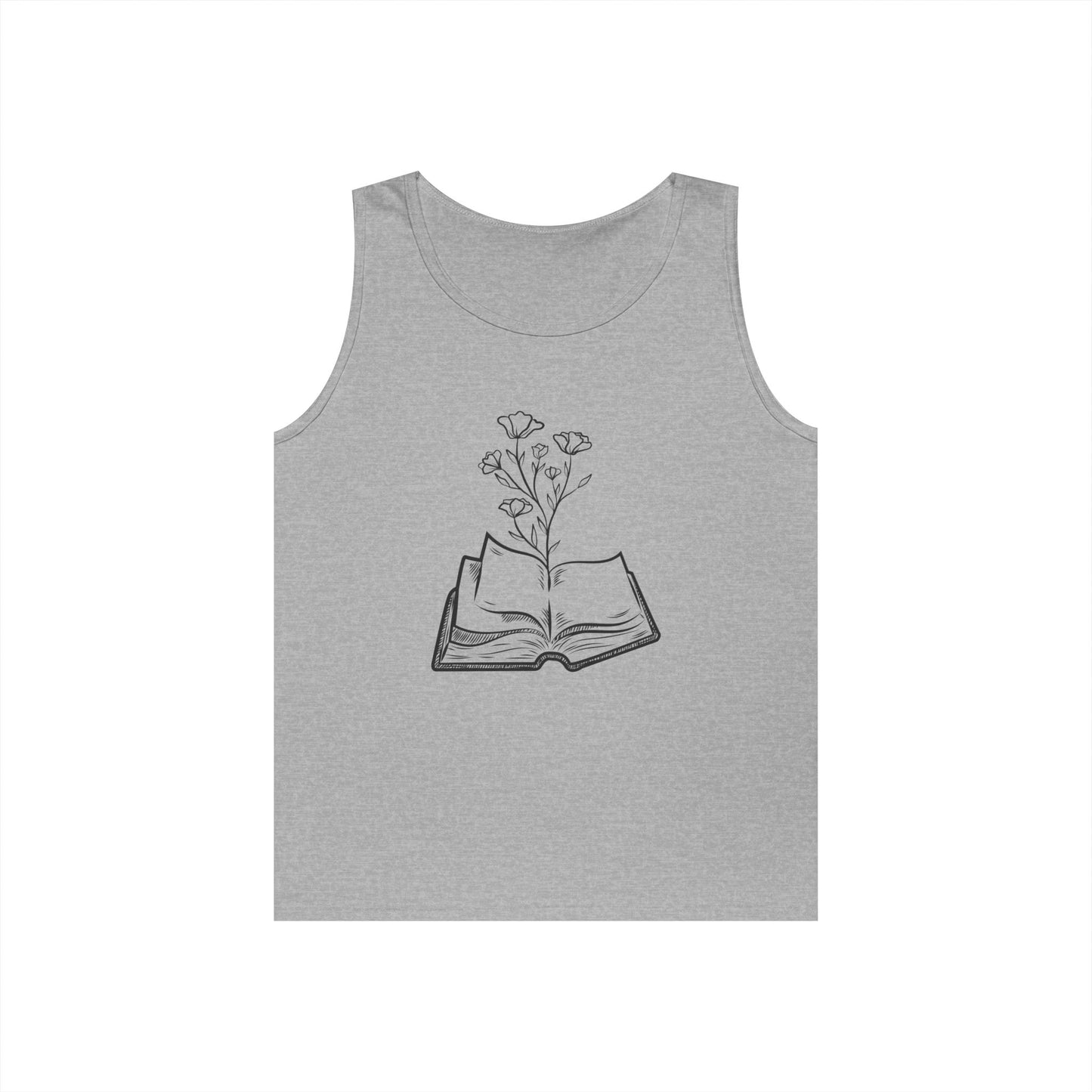 Book Lover's Unisex Cotton Tank Top, Literary Apparel, Reader Gift, Summer Wear, Bookish Clothing