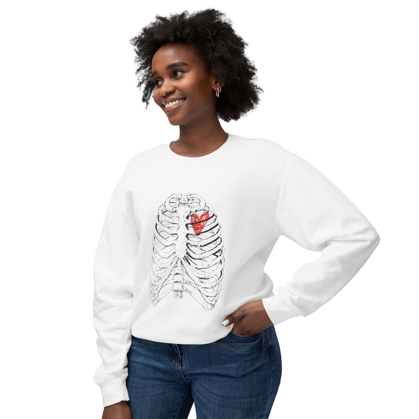 Anatomical Heart Sweatshirt, Unisex Crewneck, Gift for Medical Students, Casual Wear, Fun Graphic Apparel