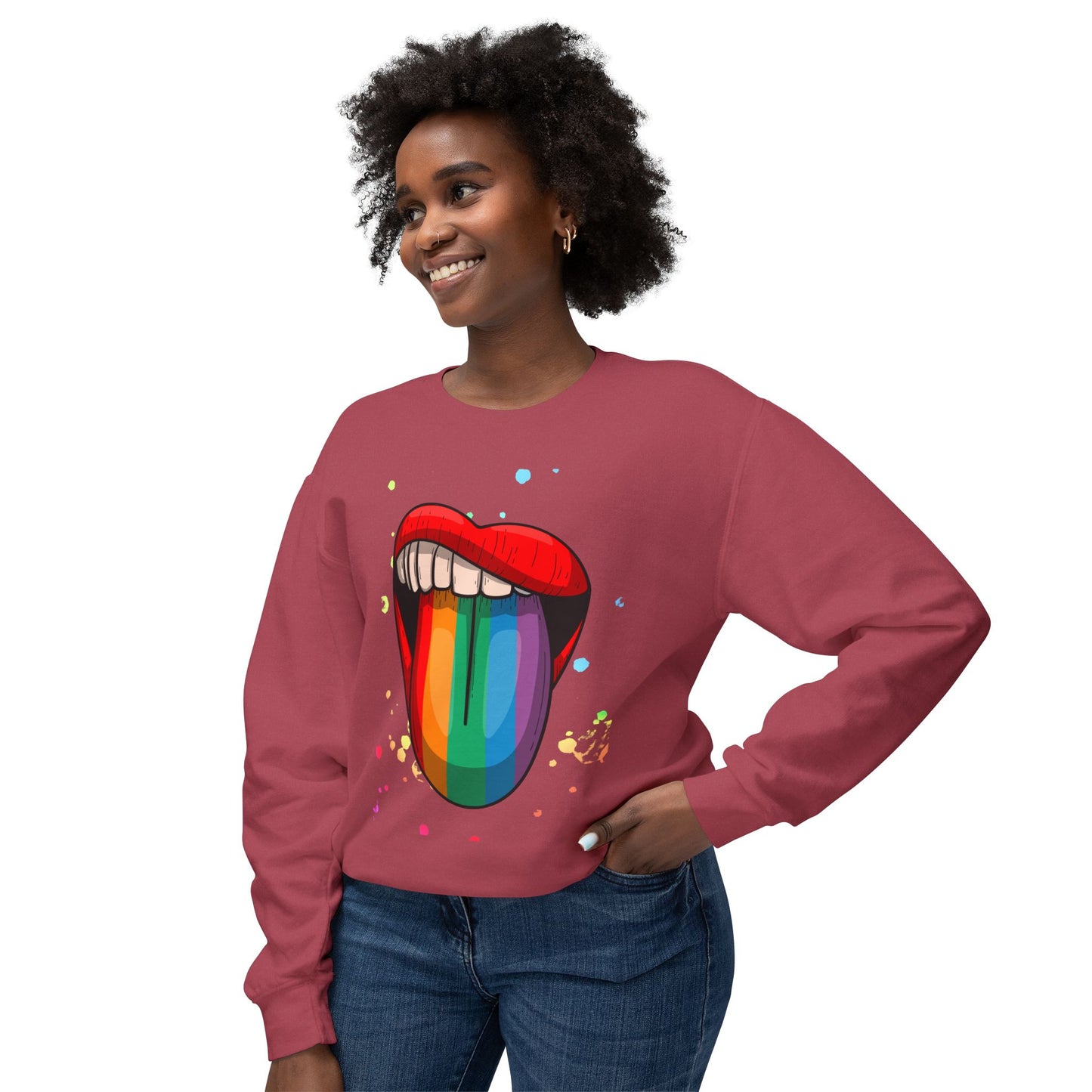 Colorful Graphic Sweatshirt, LGBTQ+ Pride Wear, Artistic Crewneck, Unisex Casual Top, Statement Fashion, Gift for Friends