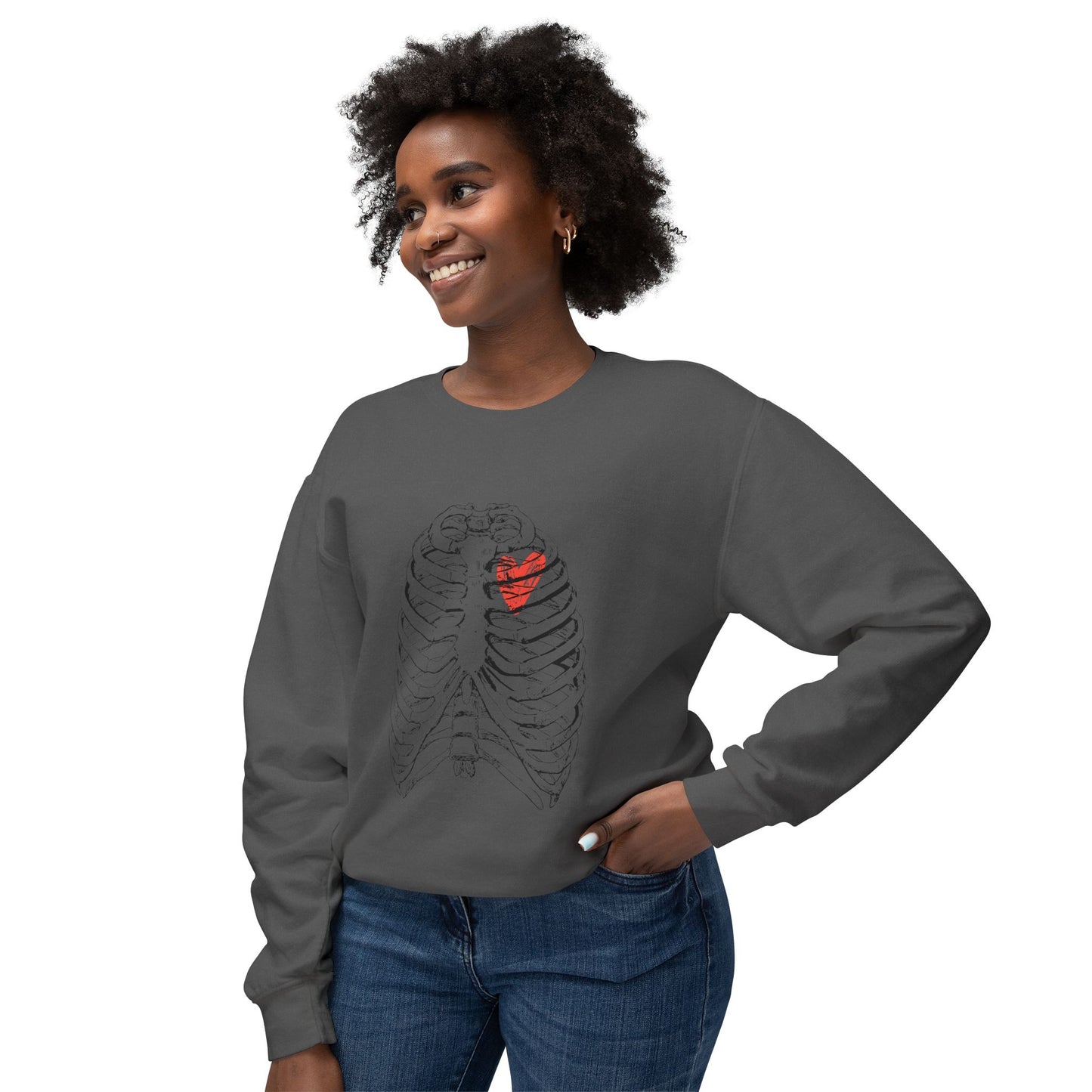 Anatomical Heart Sweatshirt, Unisex Crewneck, Gift for Medical Students, Casual Wear, Fun Graphic Apparel