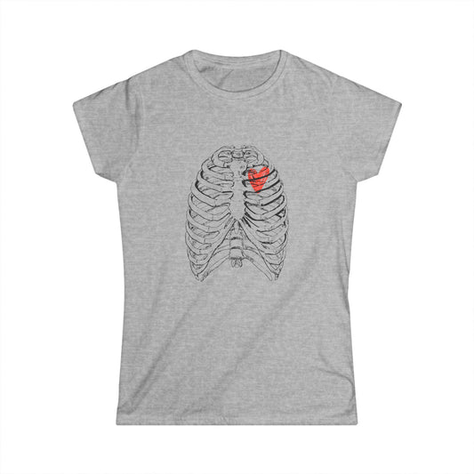Anatomical Heart Women's Tee, Cute Medical Shirt, Nurse Gift, Valentine’s Day, Heartbeat Graphic Tee, Anatomy Lovers Gift