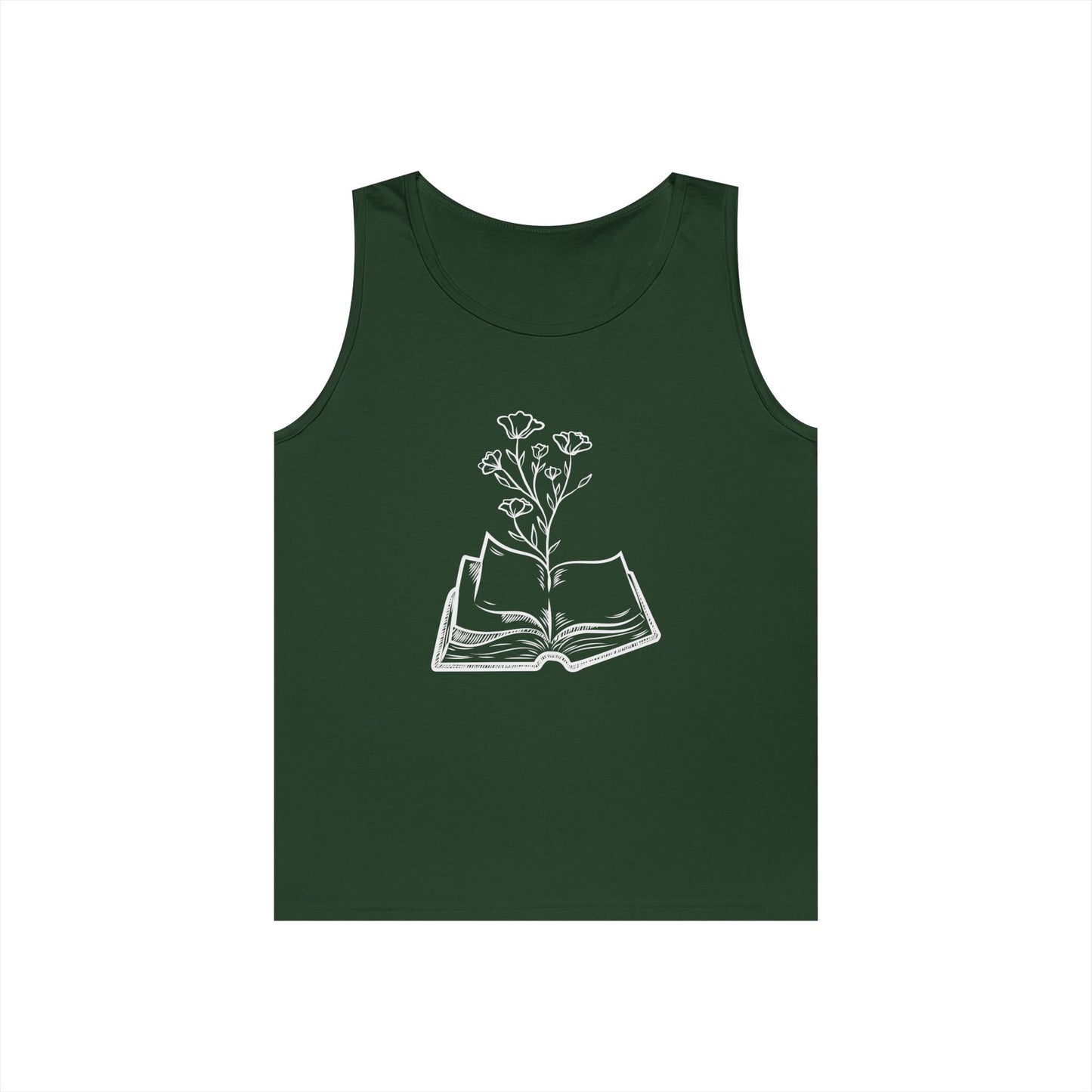 Book Lover's Unisex Cotton Tank Top, Literary Apparel, Reader Gift, Summer Wear, Bookish Clothing