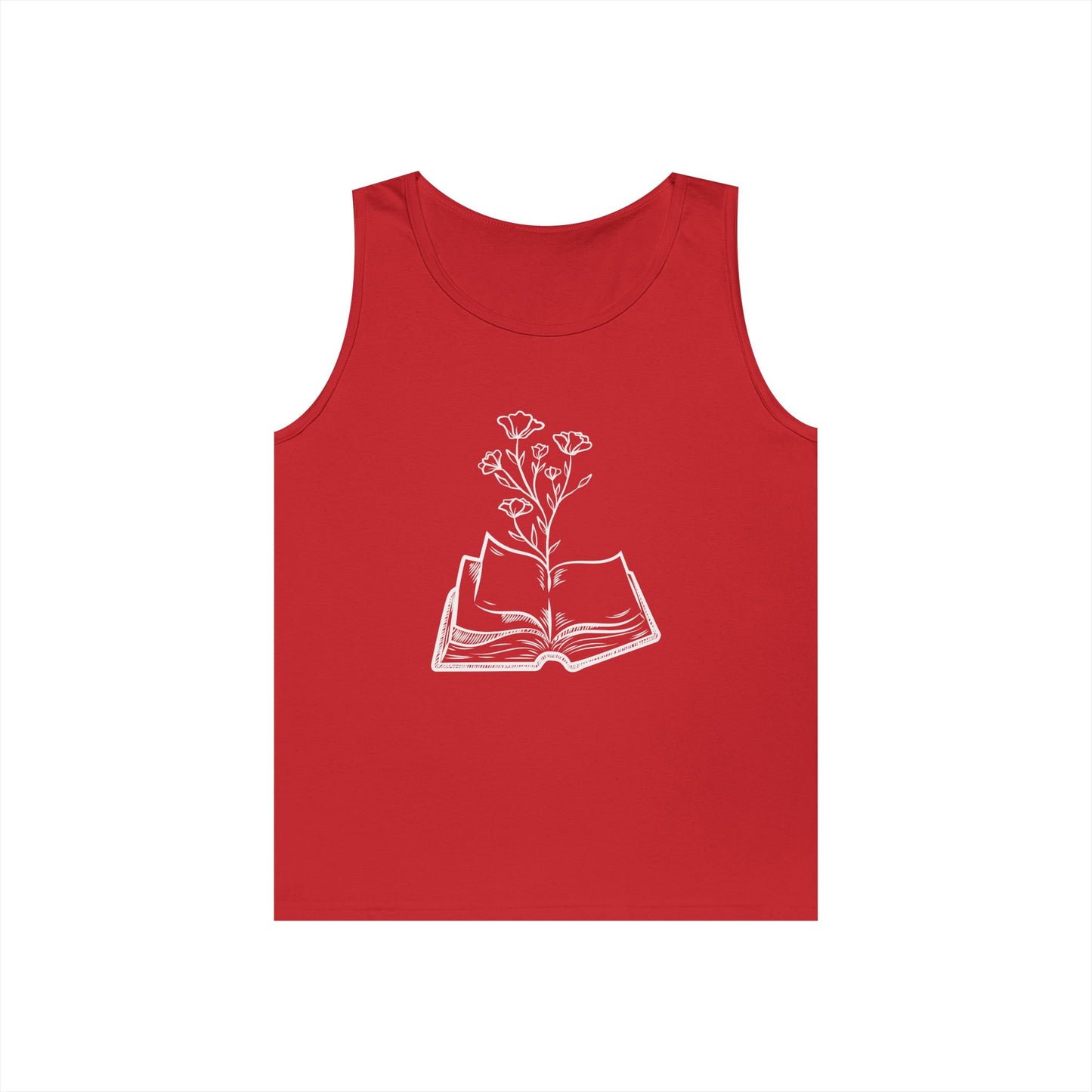 Book Lover's Unisex Cotton Tank Top, Literary Apparel, Reader Gift, Summer Wear, Bookish Clothing