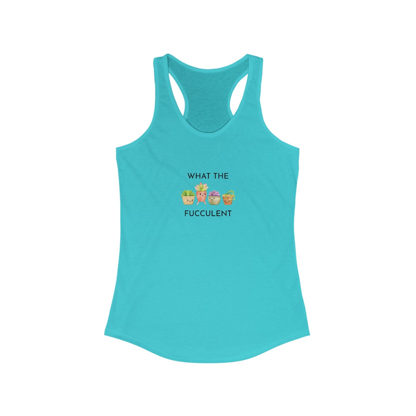 Women's Funny Succulent Tank Top, Summer Workout Shirt, Gift for Plant Lovers, Cute Gardening Apparel, Casual Stylish Top