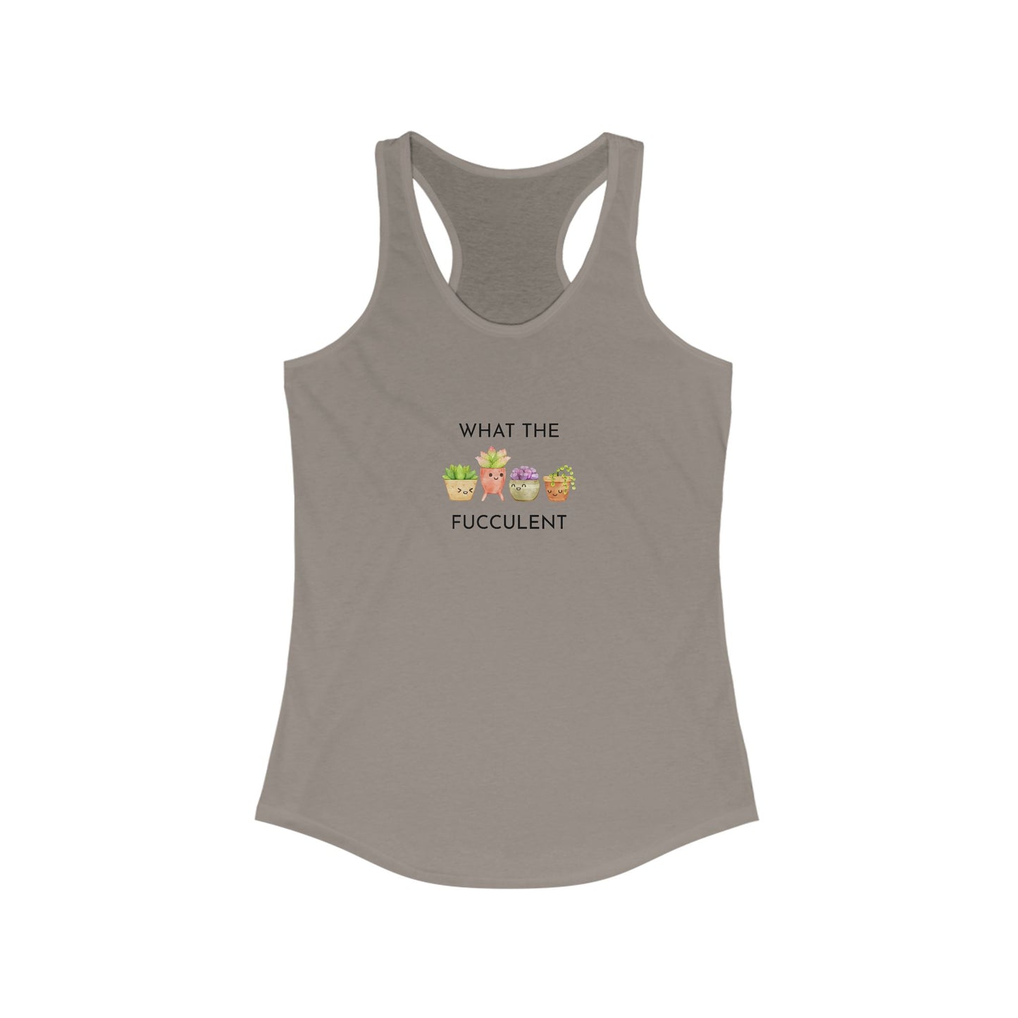Women's Funny Succulent Tank Top, Summer Workout Shirt, Gift for Plant Lovers, Cute Gardening Apparel, Casual Stylish Top
