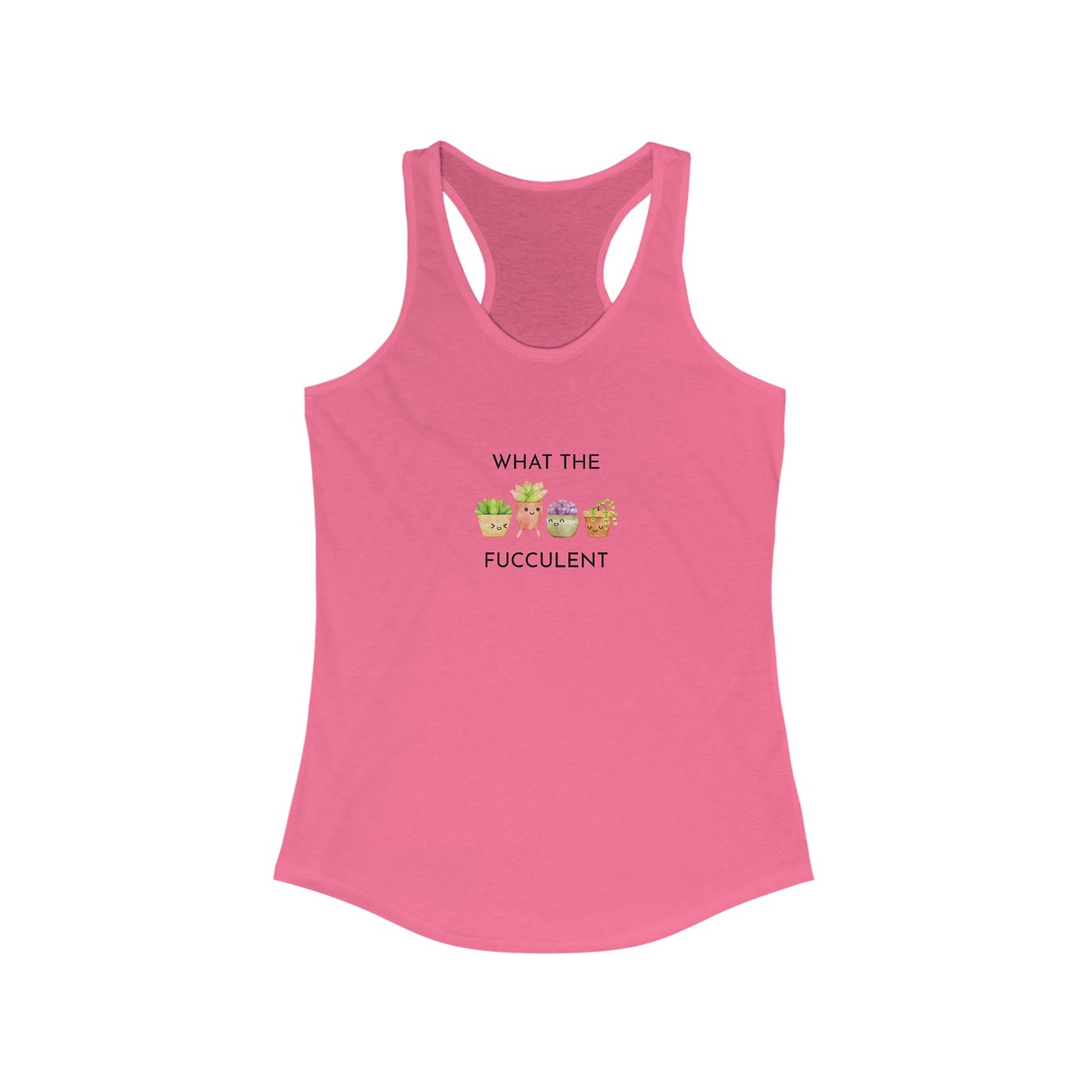 Women's Funny Succulent Tank Top, Summer Workout Shirt, Gift for Plant Lovers, Cute Gardening Apparel, Casual Stylish Top