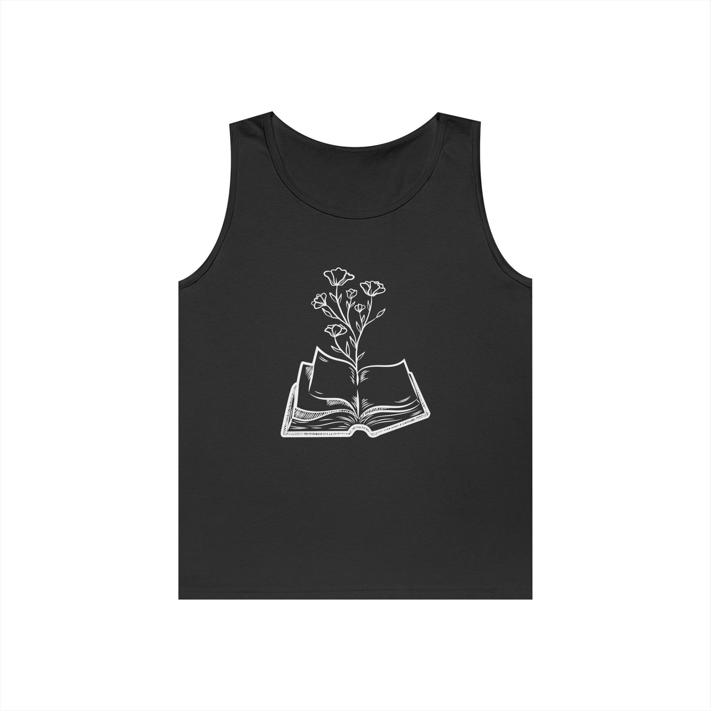 Book Lover's Unisex Cotton Tank Top, Literary Apparel, Reader Gift, Summer Wear, Bookish Clothing