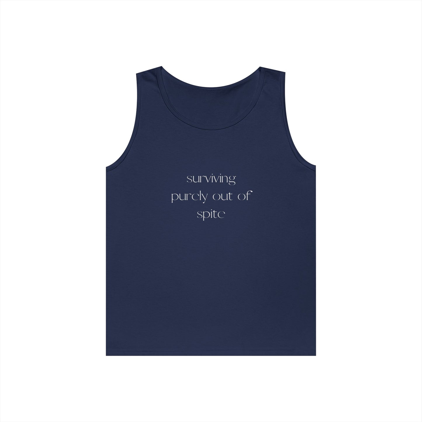 Inspirational Unisex Heavy Cotton Tank Top, Casual Wear, Motivational Gift, Summer Style, Workout Clothing, Fitness Apparel