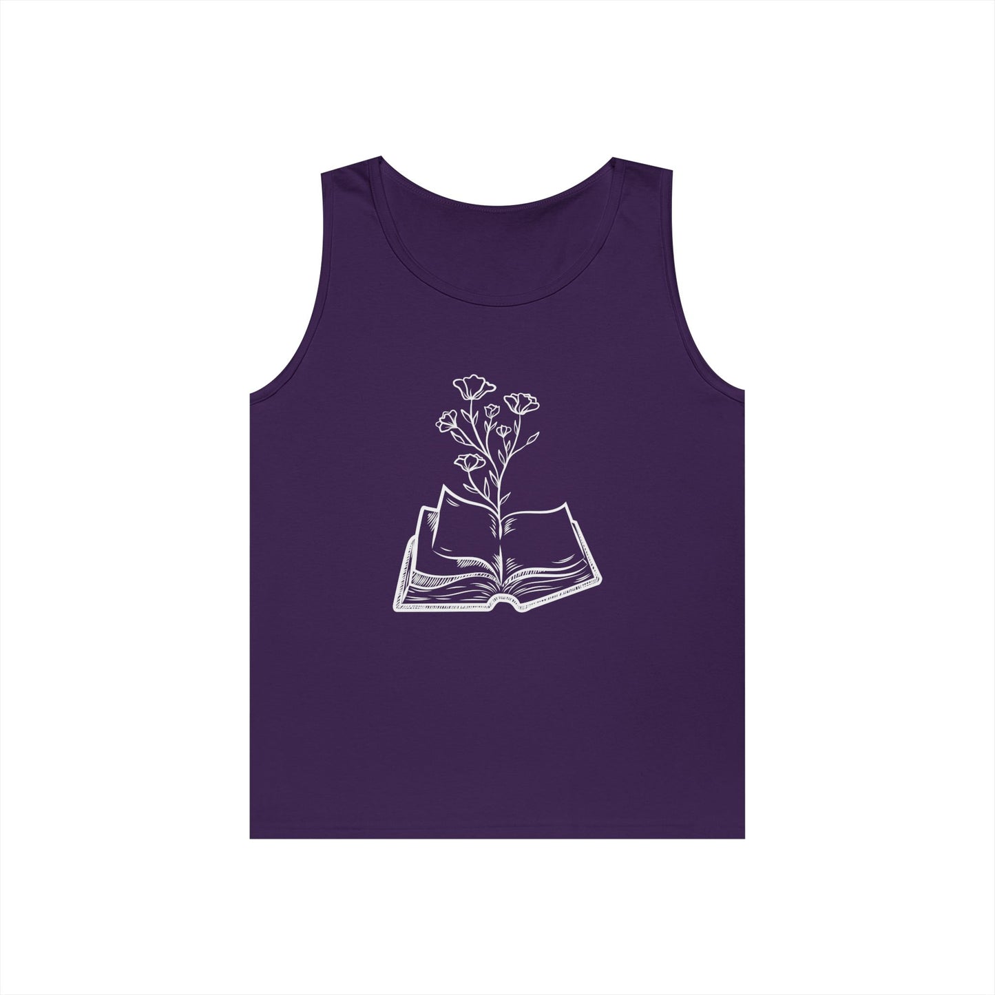 Book Lover's Unisex Cotton Tank Top, Literary Apparel, Reader Gift, Summer Wear, Bookish Clothing