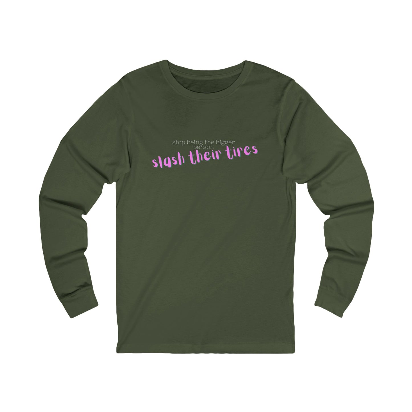 Trendy Long Sleeve Tee, Casual Long Sleeve Shirt, Statement Tee, Unisex Graphic Tee, Gift for Friends, Everyday Wear