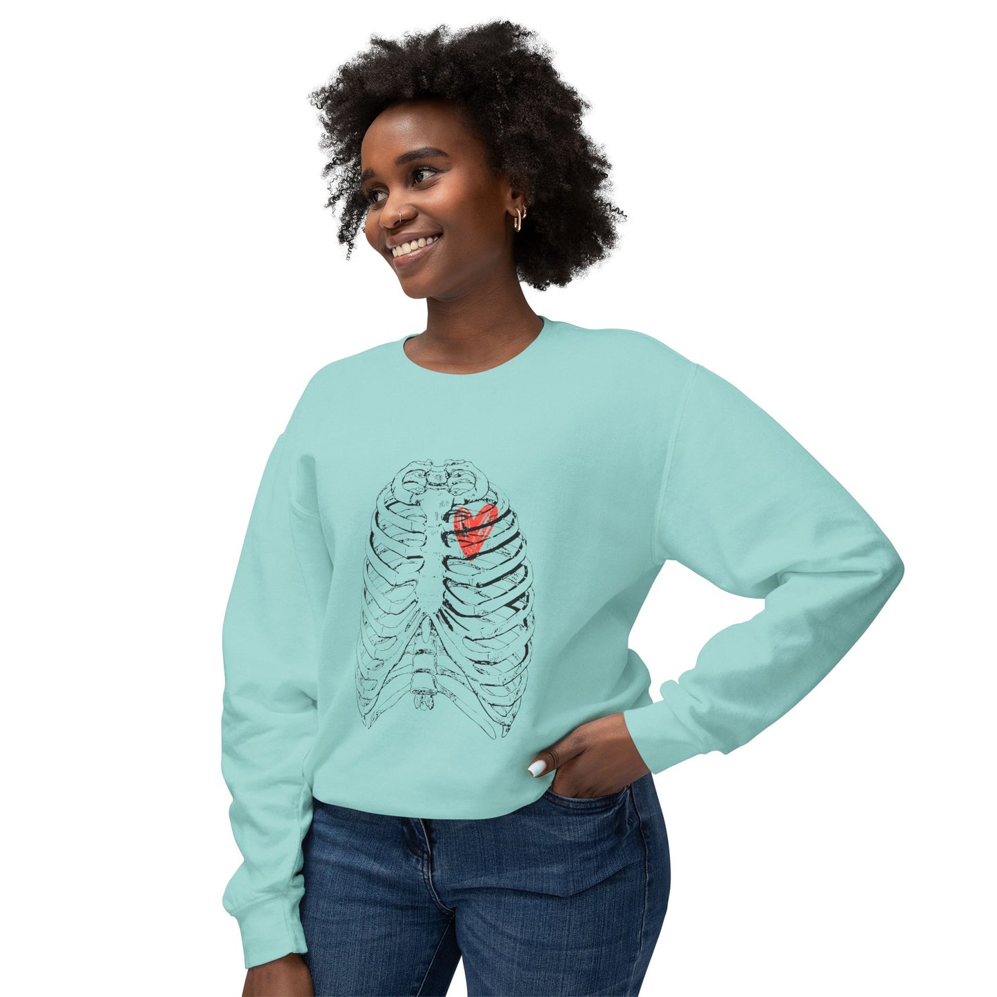 Anatomical Heart Sweatshirt, Unisex Crewneck, Gift for Medical Students, Casual Wear, Fun Graphic Apparel