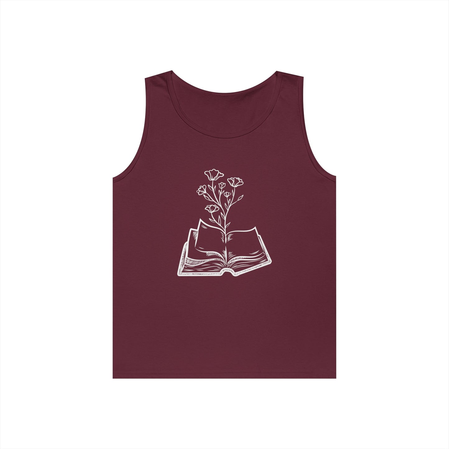 Book Lover's Unisex Cotton Tank Top, Literary Apparel, Reader Gift, Summer Wear, Bookish Clothing