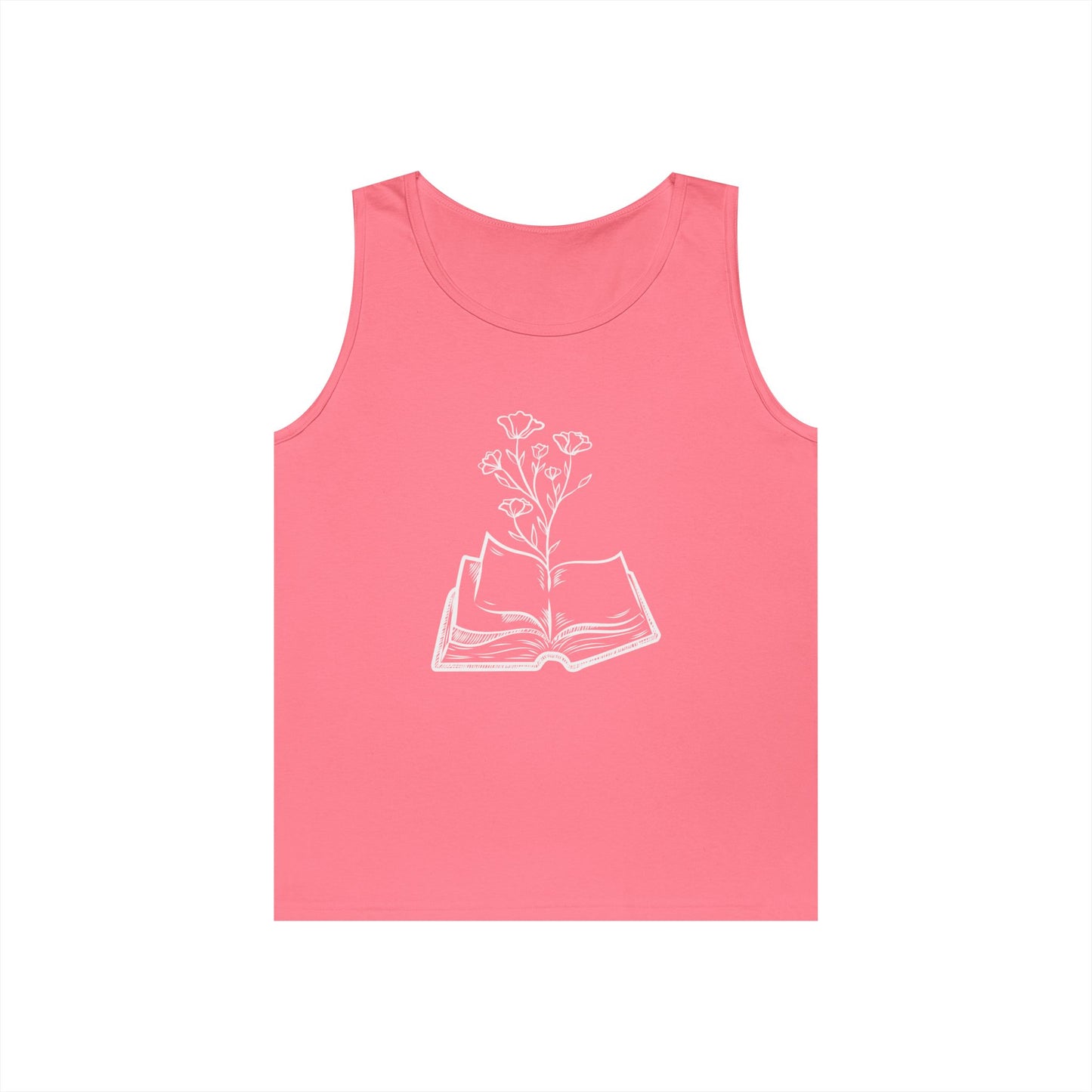 Book Lover's Unisex Cotton Tank Top, Literary Apparel, Reader Gift, Summer Wear, Bookish Clothing
