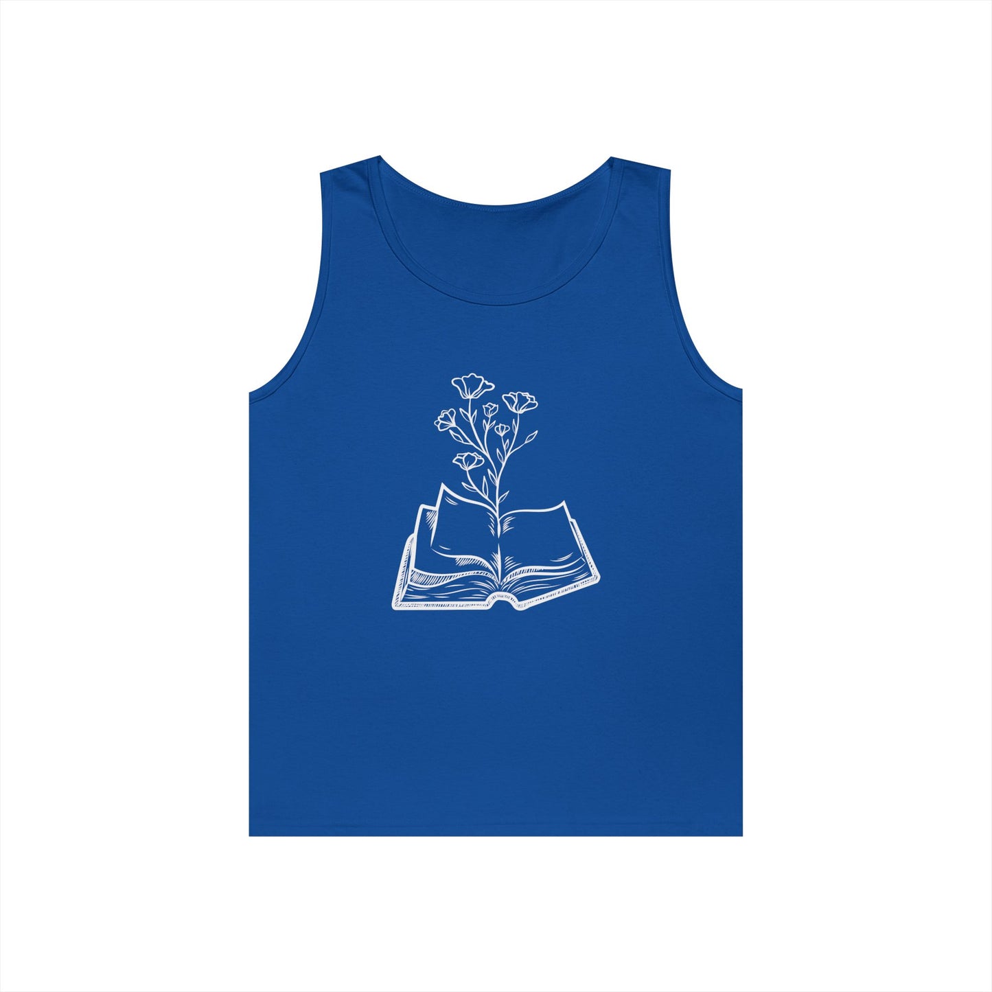 Book Lover's Unisex Cotton Tank Top, Literary Apparel, Reader Gift, Summer Wear, Bookish Clothing