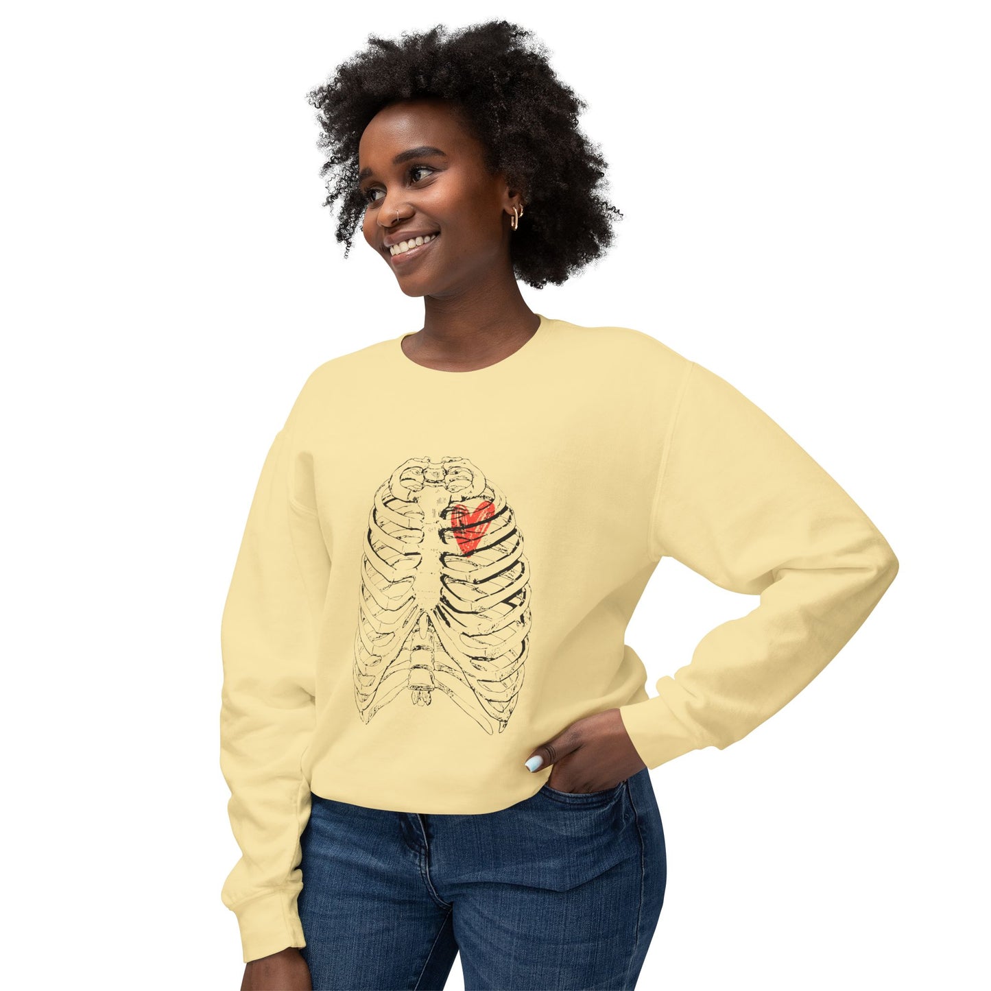 Anatomical Heart Sweatshirt, Unisex Crewneck, Gift for Medical Students, Casual Wear, Fun Graphic Apparel