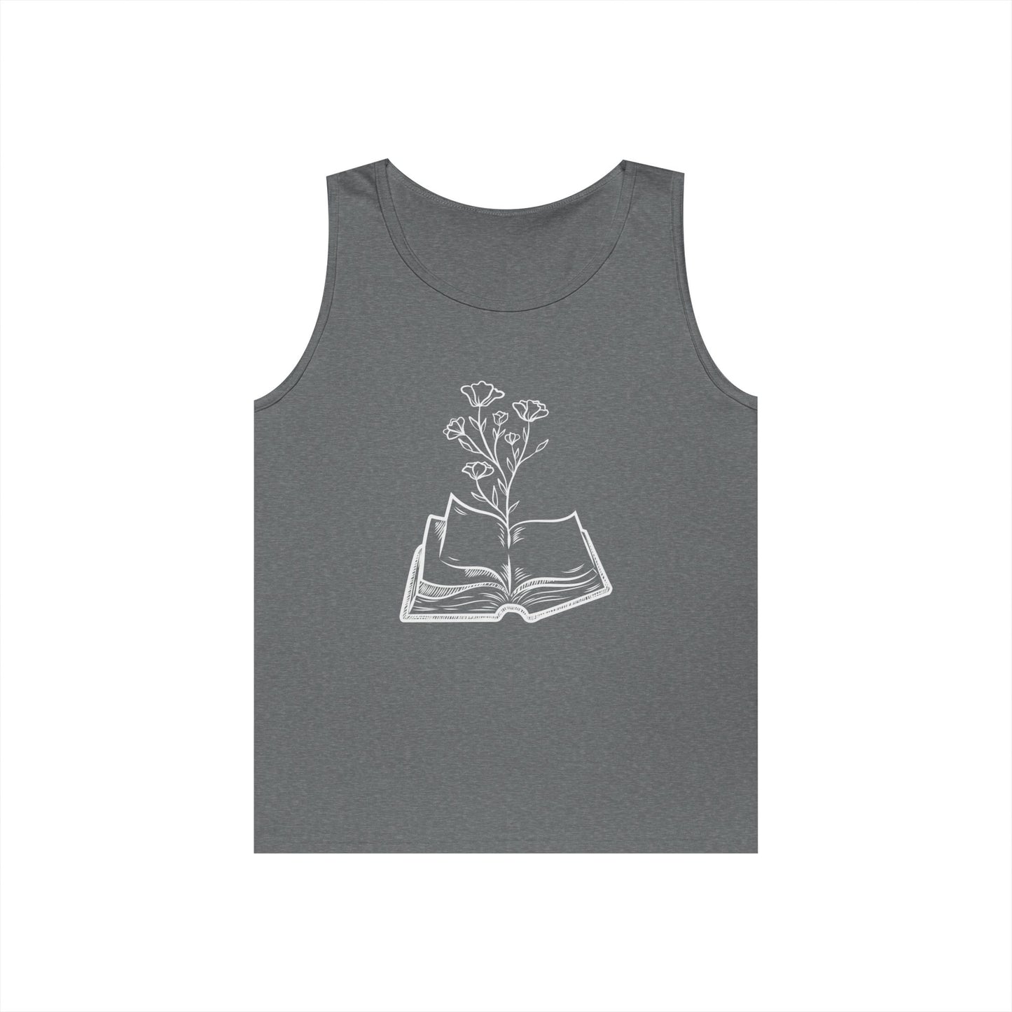 Book Lover's Unisex Cotton Tank Top, Literary Apparel, Reader Gift, Summer Wear, Bookish Clothing