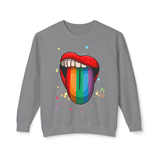 Colorful Graphic Sweatshirt, LGBTQ+ Pride Wear, Artistic Crewneck, Unisex Casual Top, Statement Fashion, Gift for Friends