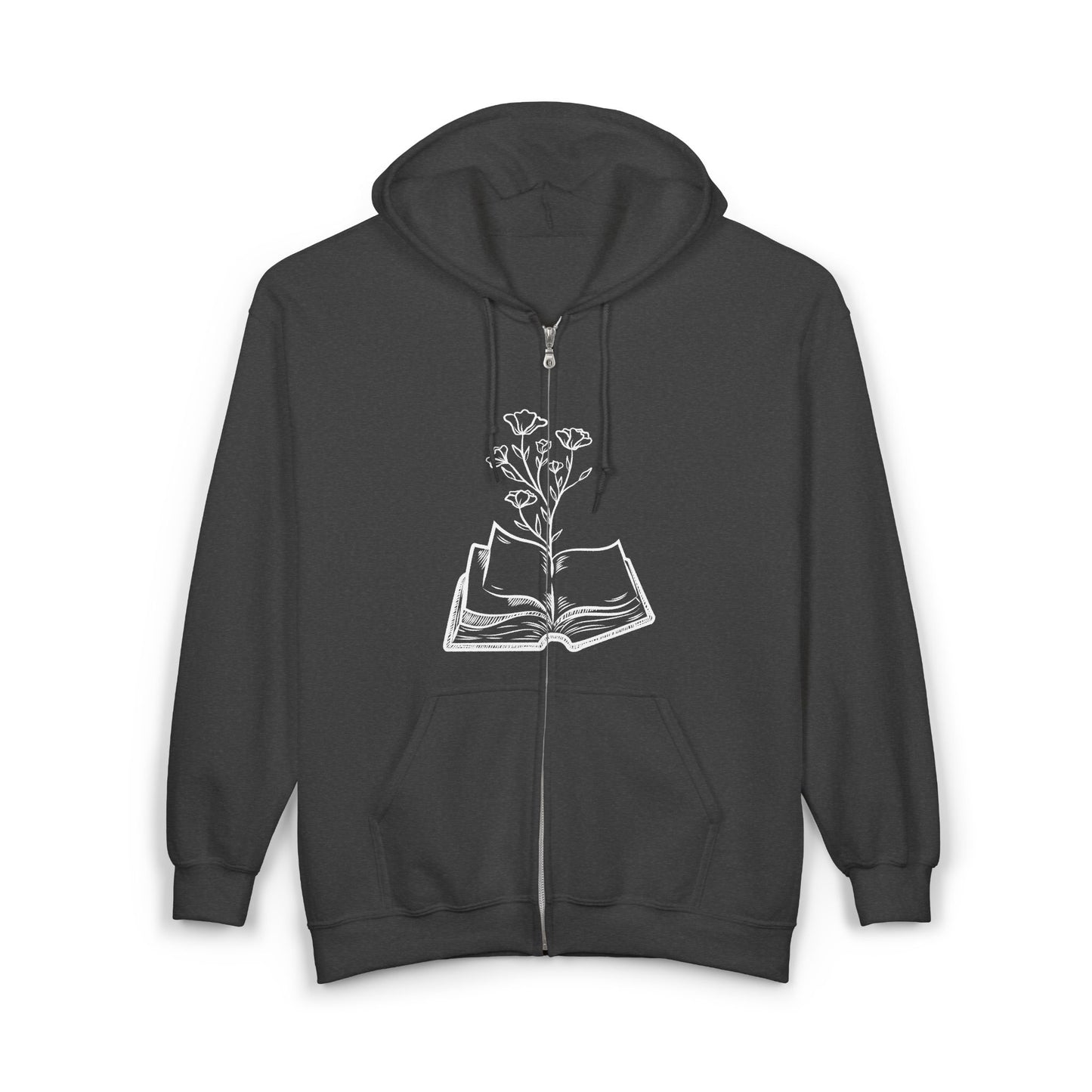 Floral Book Hoodie | Cozy Literary Sweatshirt for Book Lovers, Unique Gift, Reading Accessory, Literary Apparel, Cute Hoodie