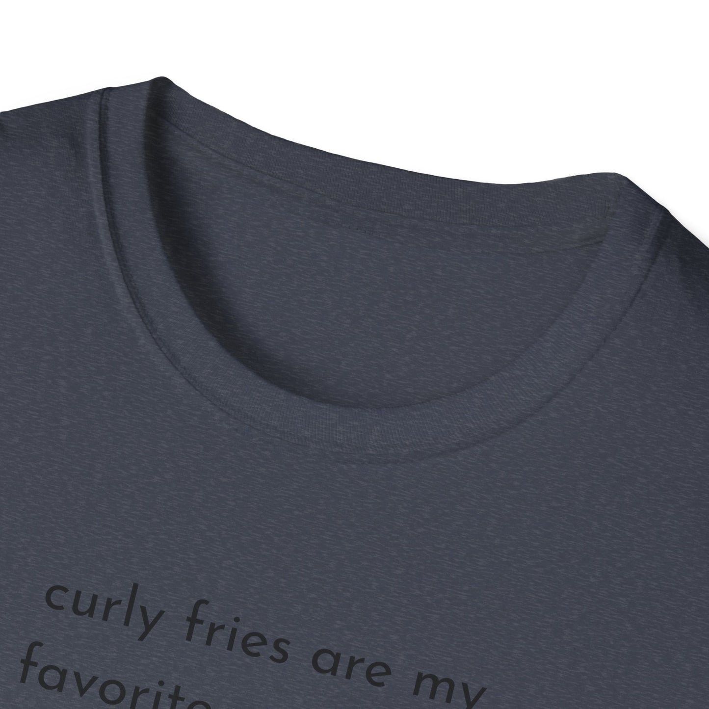 Curly Fries Lover Unisex T-Shirt - Funny Foodie Tee, Gift for Foodies, Cook Apparel, Casual Everyday Wear, Food Humor Shirt