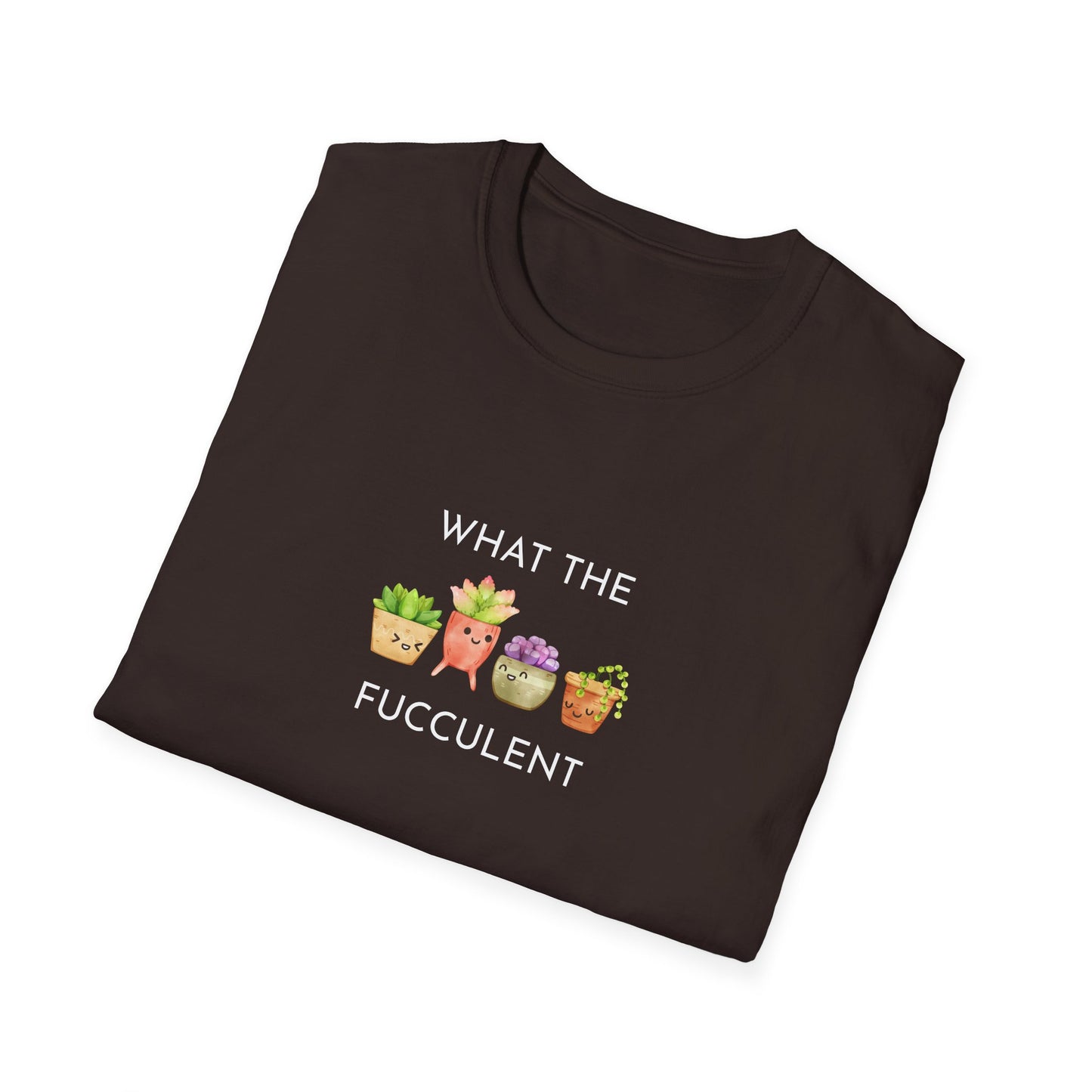 Funny Succulent T-Shirt, What the Fucculent Tee, Gift for Plant Lovers, Unisex Gardening Shirt, Casual Birthday Gift