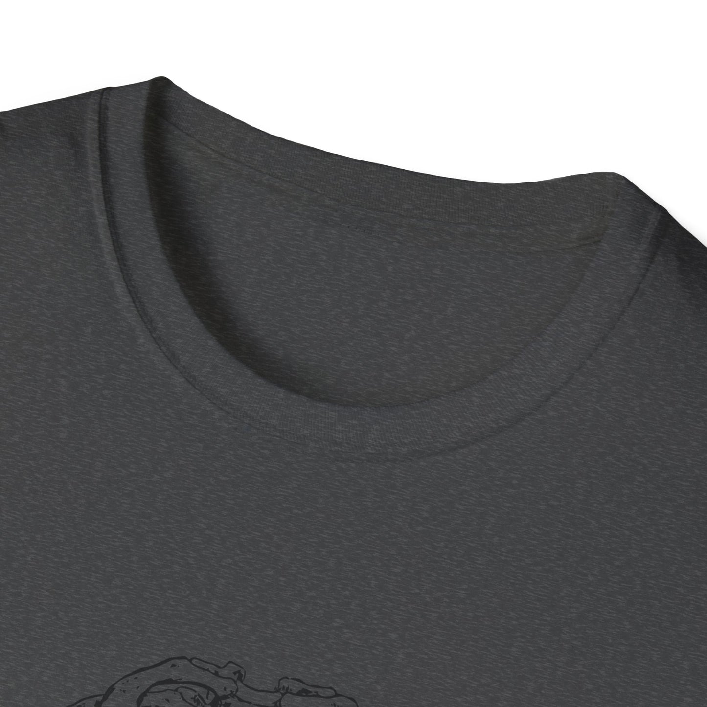 Heart in Ribcage Unisex Softstyle T-Shirt, Anatomy Tee, Heartbeat Shirt, Science Lover Gift, Unique Graphic Tee