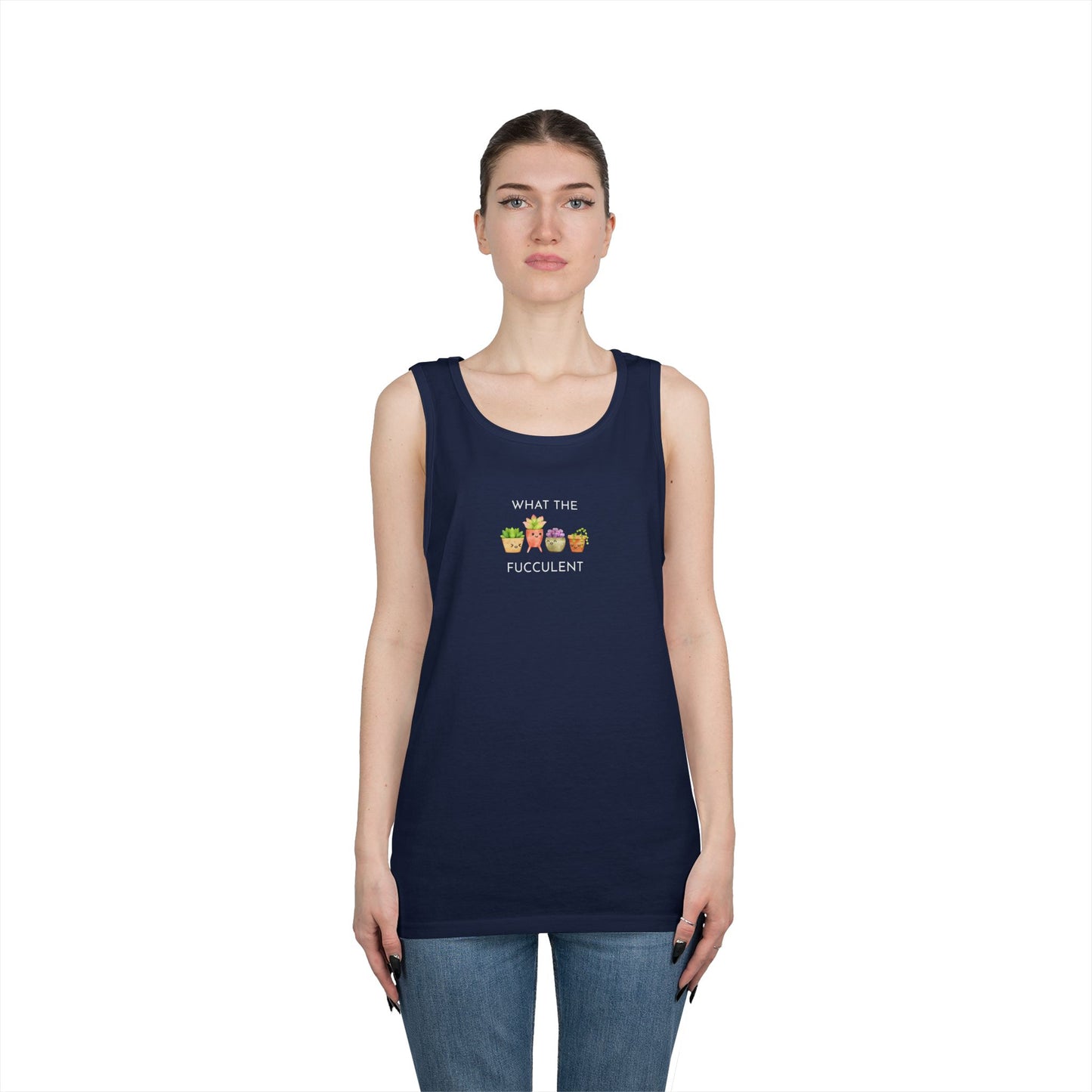 Humorous Unisex Cotton Tank Top - Fun Summer Apparel, Gift for Friends, Casual Wear, Funny Beach Shirt, Laugh-Out-Loud Tank Top