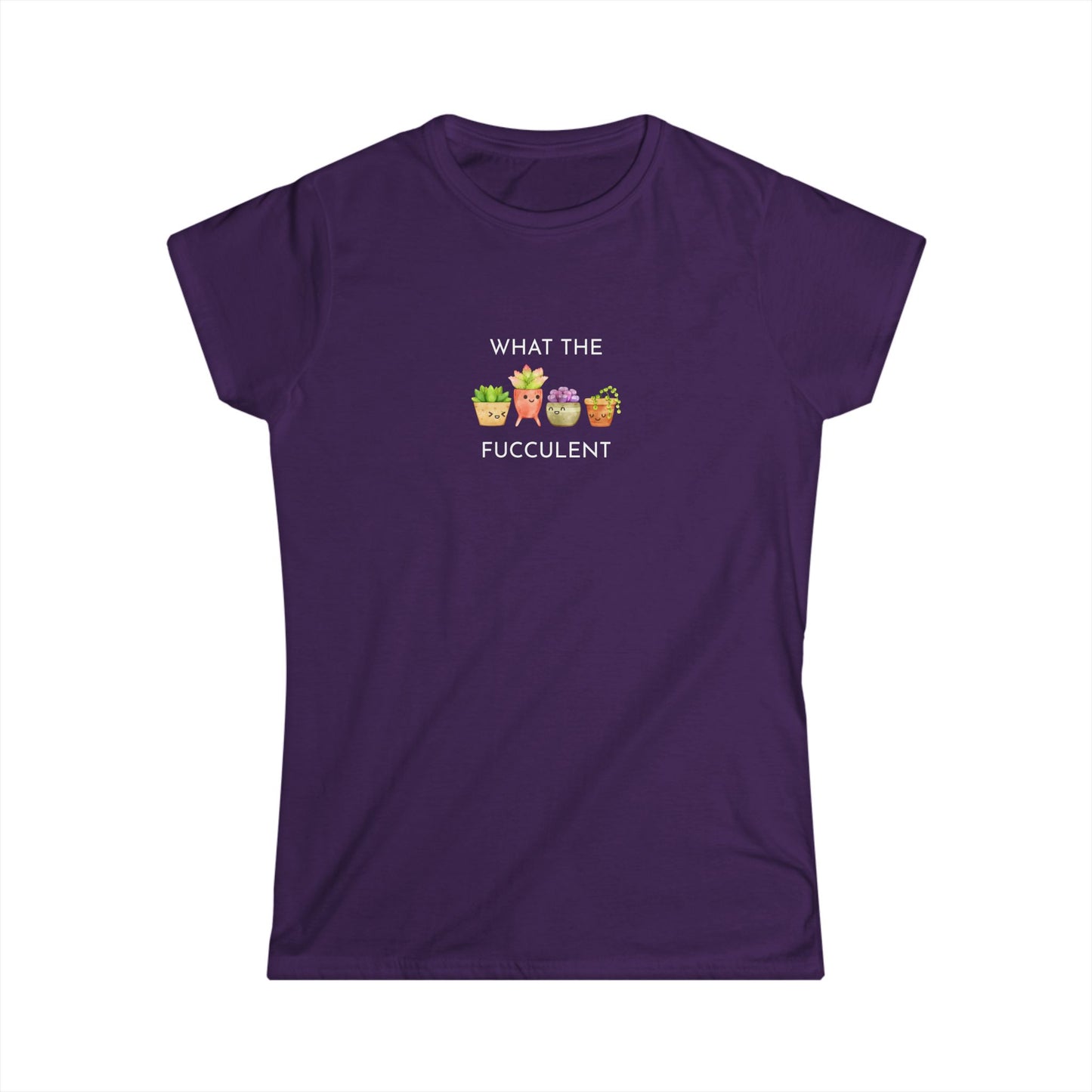 Women's Funny Succulent Tee - What the Fucculent, Plant Lover Gift, Humor Tee, Casual Summer Shirt, Gardening Apparel