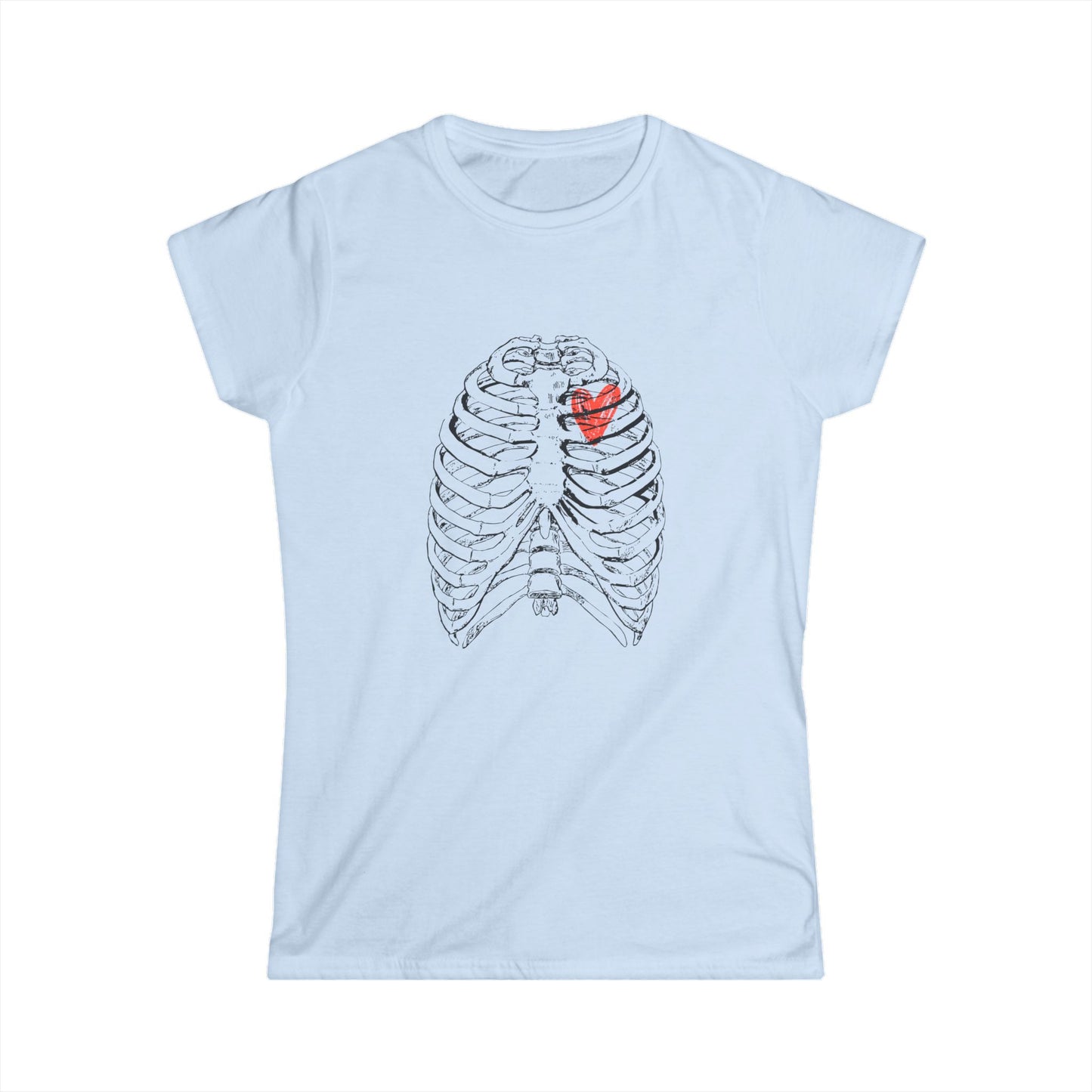 Anatomical Heart Women's Tee, Cute Medical Shirt, Nurse Gift, Valentine’s Day, Heartbeat Graphic Tee, Anatomy Lovers Gift
