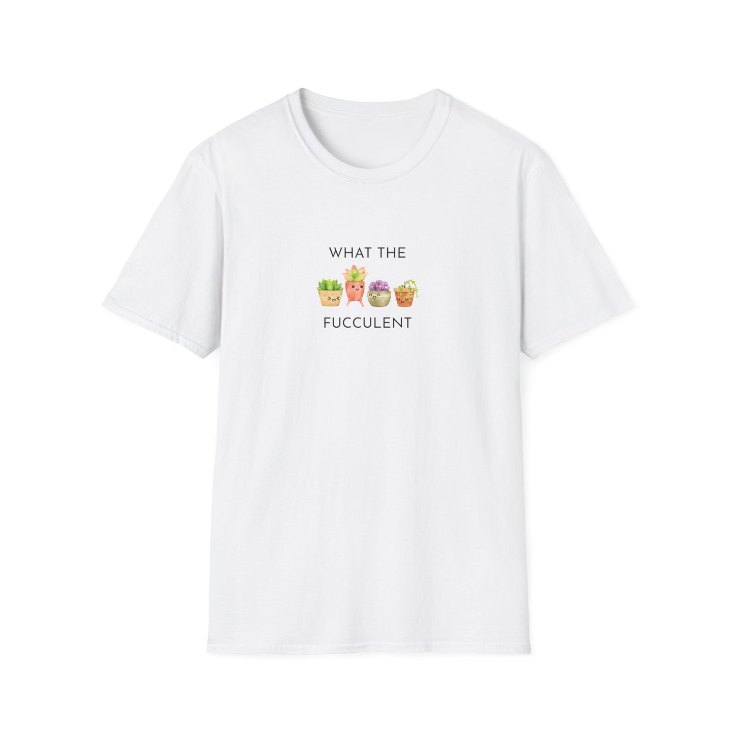Funny Succulent T-Shirt, What the Fucculent Tee, Gift for Plant Lovers, Unisex Gardening Shirt, Casual Birthday Gift