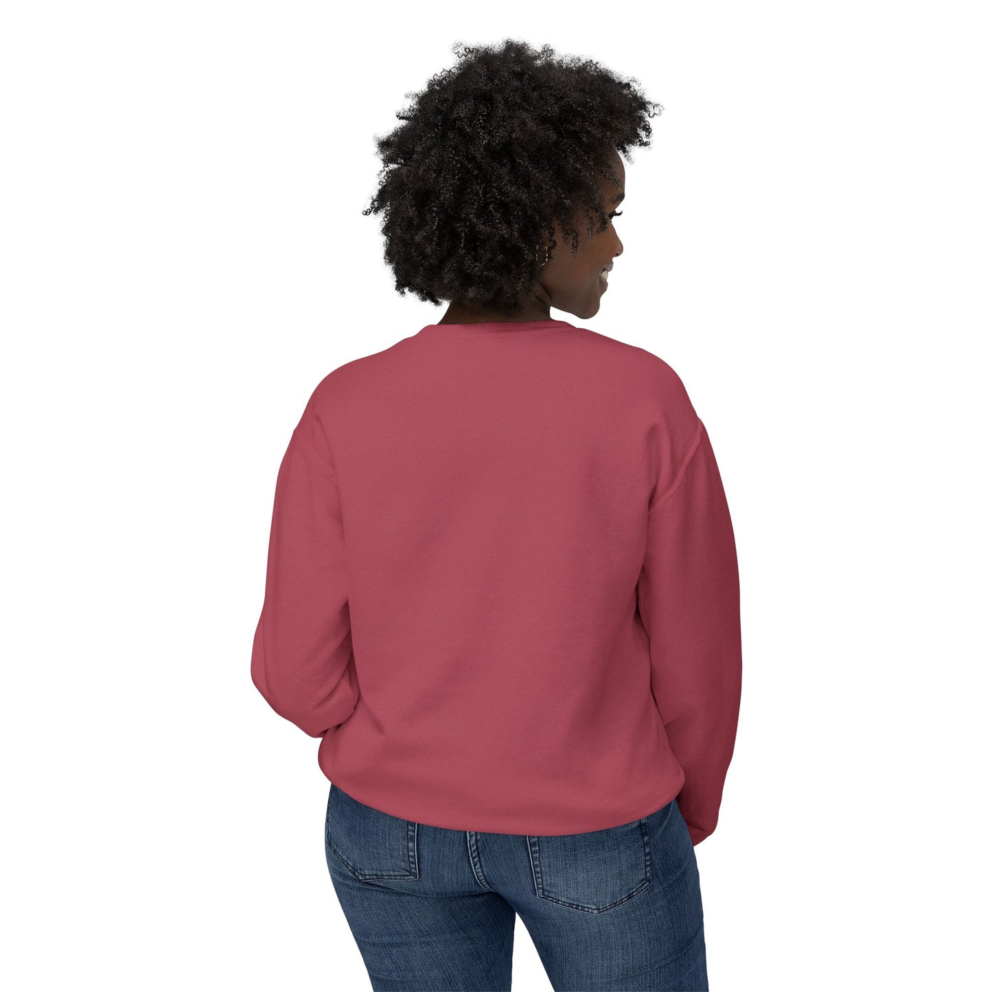 Overworked & Underf***ed Lightweight Crewneck Sweatshirt | Funny Gift for Burnout, Relaxed Apparel, Cozy Casual Wear, Self-Care Day
