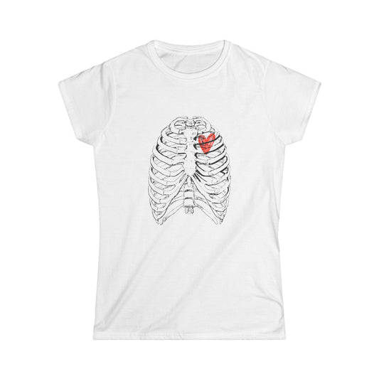 Anatomical Heart Women's Tee, Cute Medical Shirt, Nurse Gift, Valentine’s Day, Heartbeat Graphic Tee, Anatomy Lovers Gift