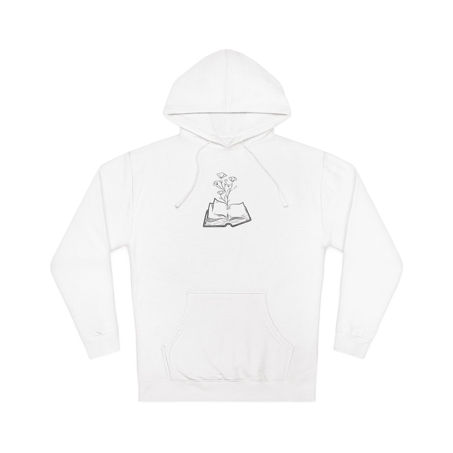 Cozy Book Lover's Hoodie - Perfect for Readers, Gift for Bookworms, Literary Sweatshirt, Casual Wear, Plant Enthusiast