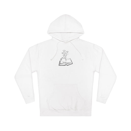Cozy Book Lover's Hoodie - Perfect for Readers, Gift for Bookworms, Literary Sweatshirt, Casual Wear, Plant Enthusiast
