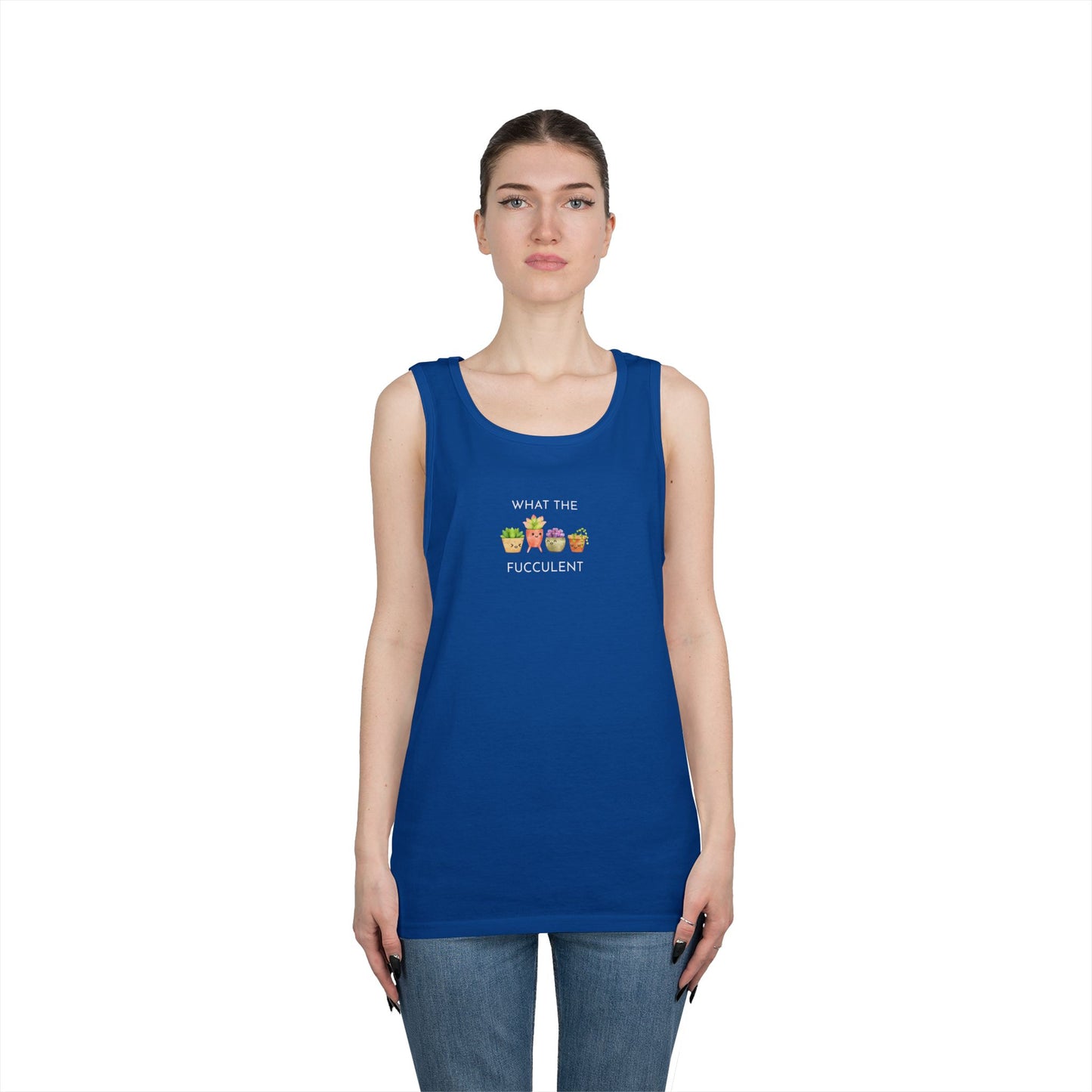Humorous Unisex Cotton Tank Top - Fun Summer Apparel, Gift for Friends, Casual Wear, Funny Beach Shirt, Laugh-Out-Loud Tank Top