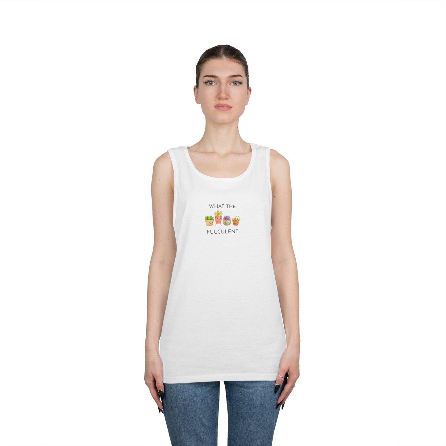 Humorous Unisex Cotton Tank Top - Fun Summer Apparel, Gift for Friends, Casual Wear, Funny Beach Shirt, Laugh-Out-Loud Tank Top