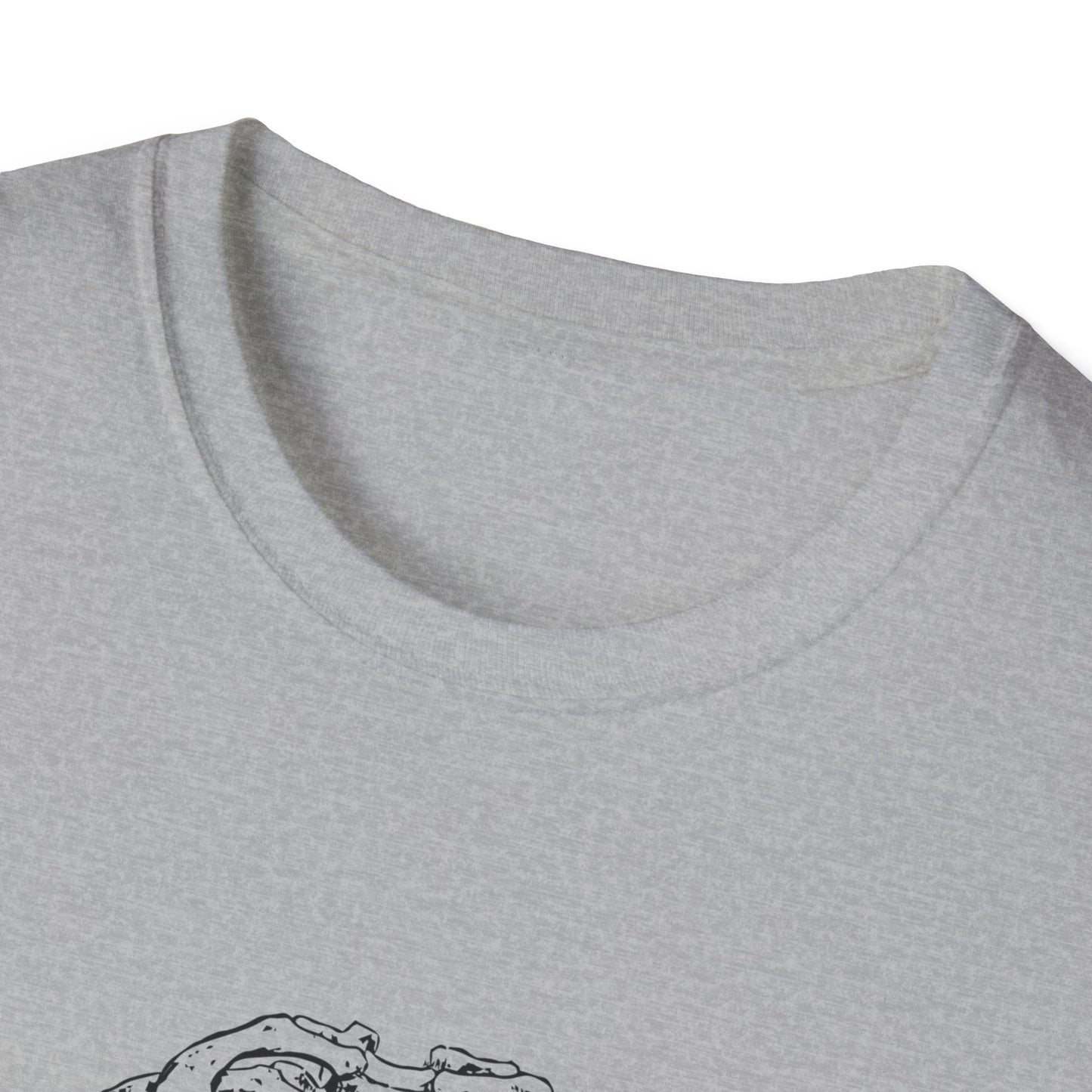 Heart in Ribcage Unisex Softstyle T-Shirt, Anatomy Tee, Heartbeat Shirt, Science Lover Gift, Unique Graphic Tee