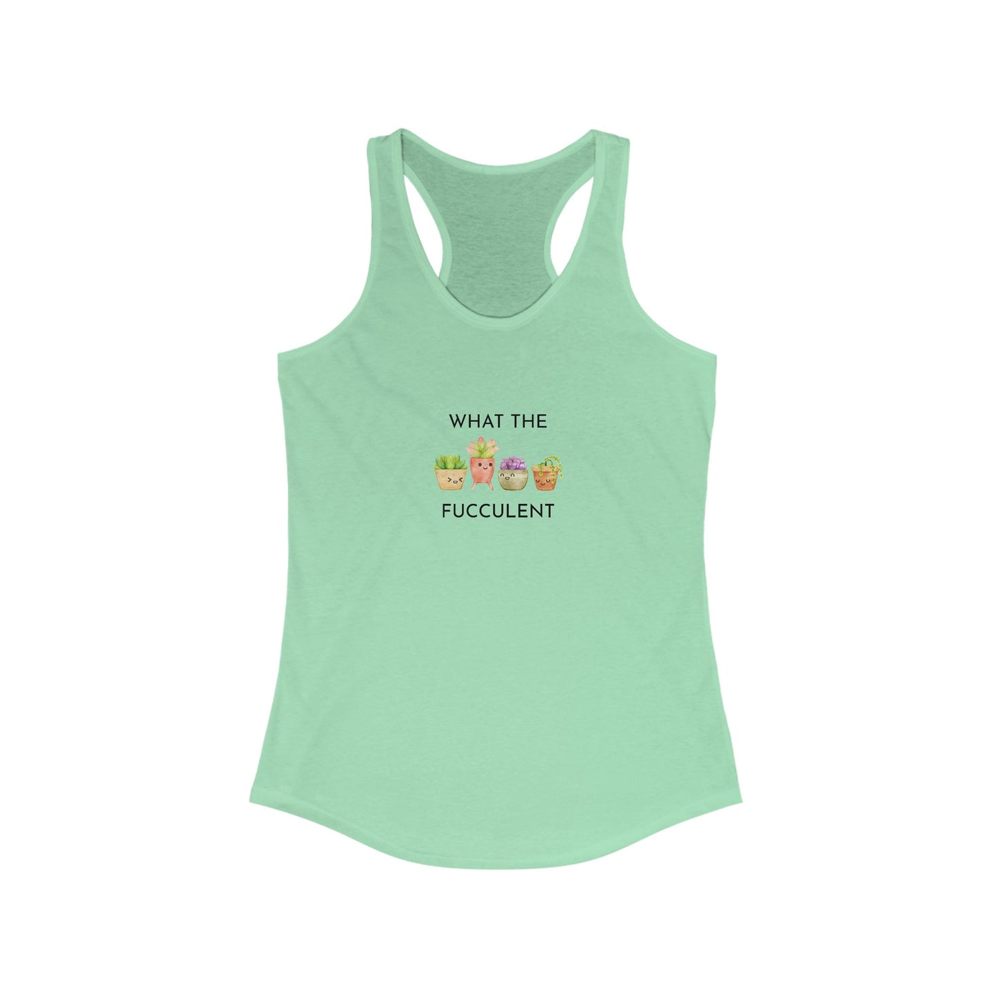 Women's Funny Succulent Tank Top, Summer Workout Shirt, Gift for Plant Lovers, Cute Gardening Apparel, Casual Stylish Top