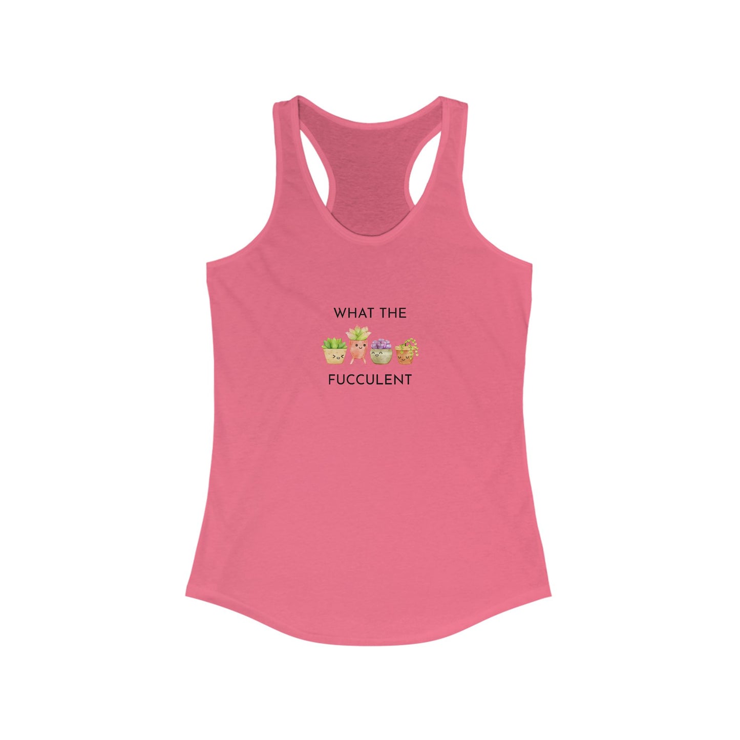 Women's Funny Succulent Tank Top, Summer Workout Shirt, Gift for Plant Lovers, Cute Gardening Apparel, Casual Stylish Top
