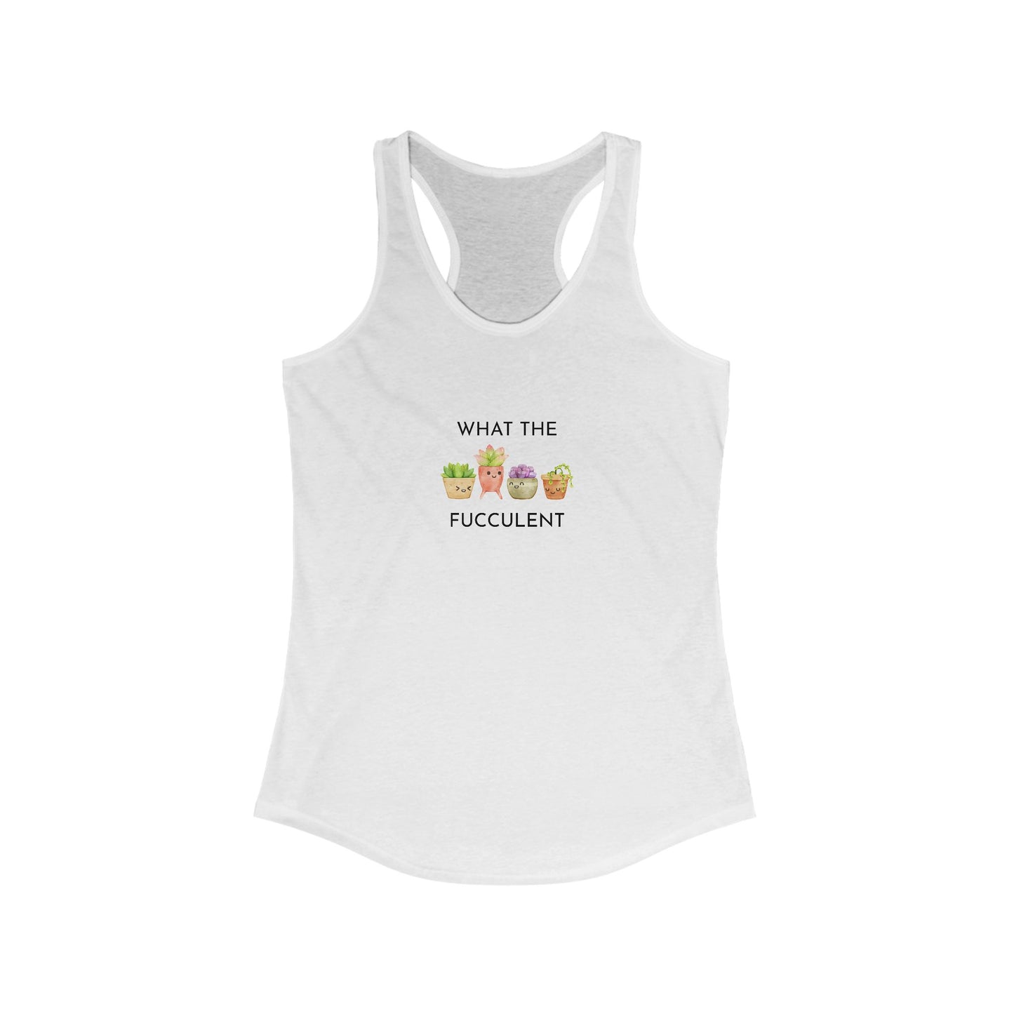 Women's Funny Succulent Tank Top, Summer Workout Shirt, Gift for Plant Lovers, Cute Gardening Apparel, Casual Stylish Top