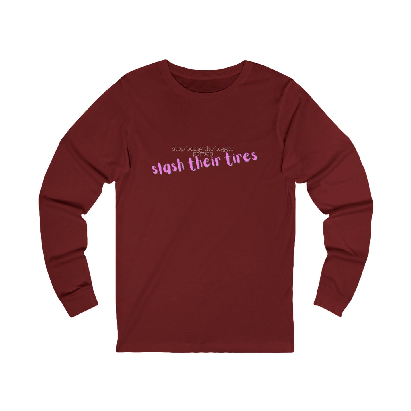 Trendy Long Sleeve Tee, Casual Long Sleeve Shirt, Statement Tee, Unisex Graphic Tee, Gift for Friends, Everyday Wear