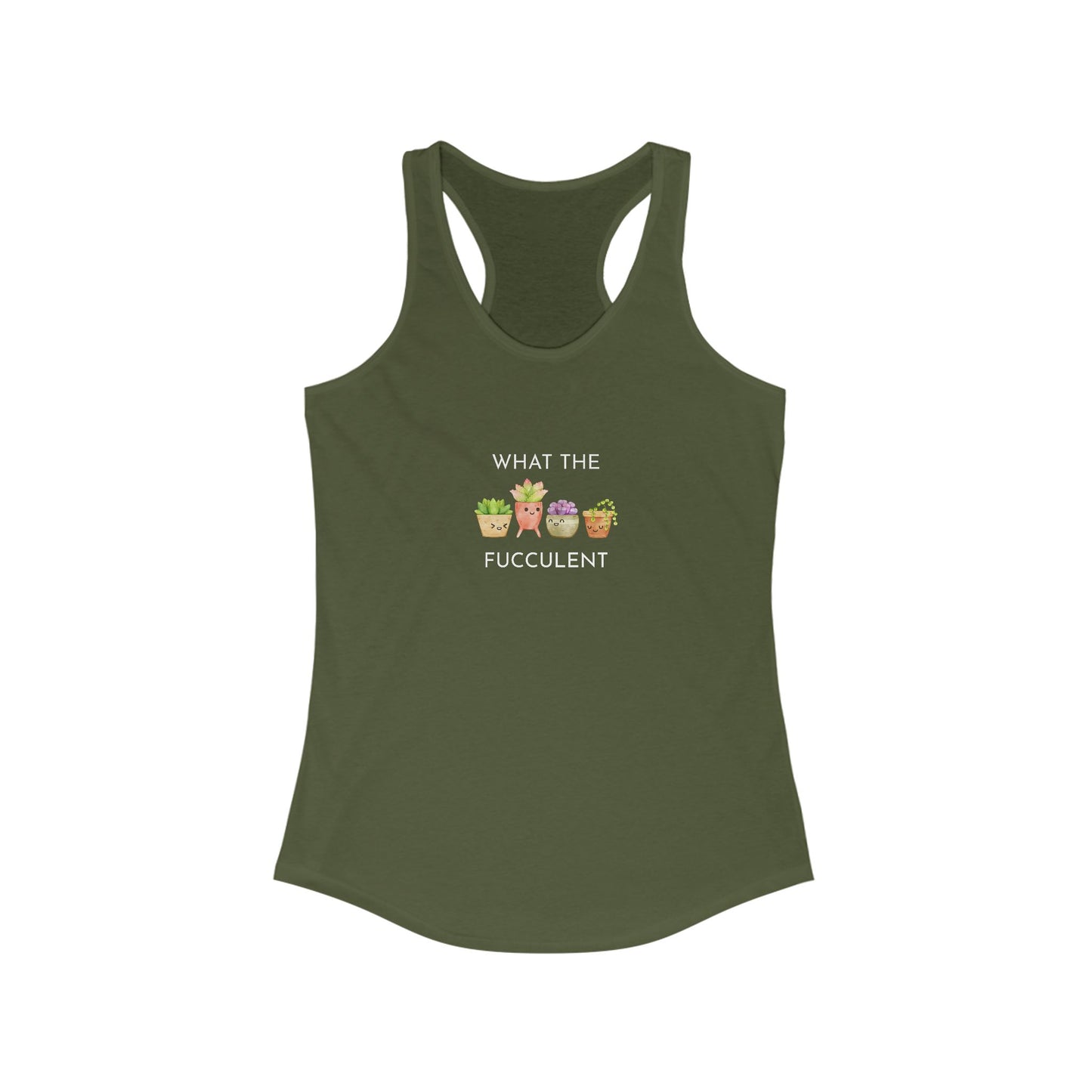 Women's Funny Succulent Tank Top, Summer Workout Shirt, Gift for Plant Lovers, Cute Gardening Apparel, Casual Stylish Top