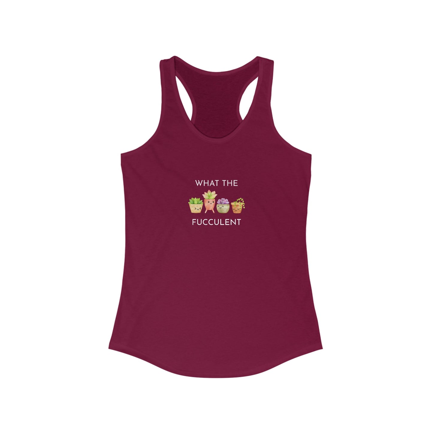 Women's Funny Succulent Tank Top, Summer Workout Shirt, Gift for Plant Lovers, Cute Gardening Apparel, Casual Stylish Top