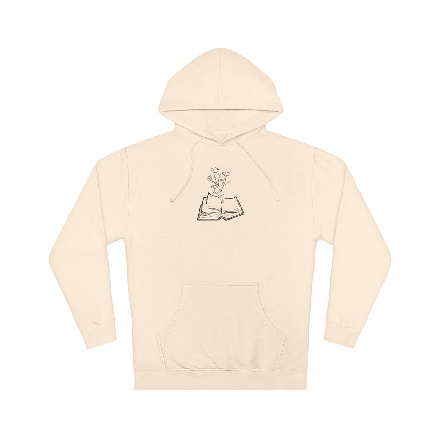 Cozy Book Lover's Hoodie - Perfect for Readers, Gift for Bookworms, Literary Sweatshirt, Casual Wear, Plant Enthusiast