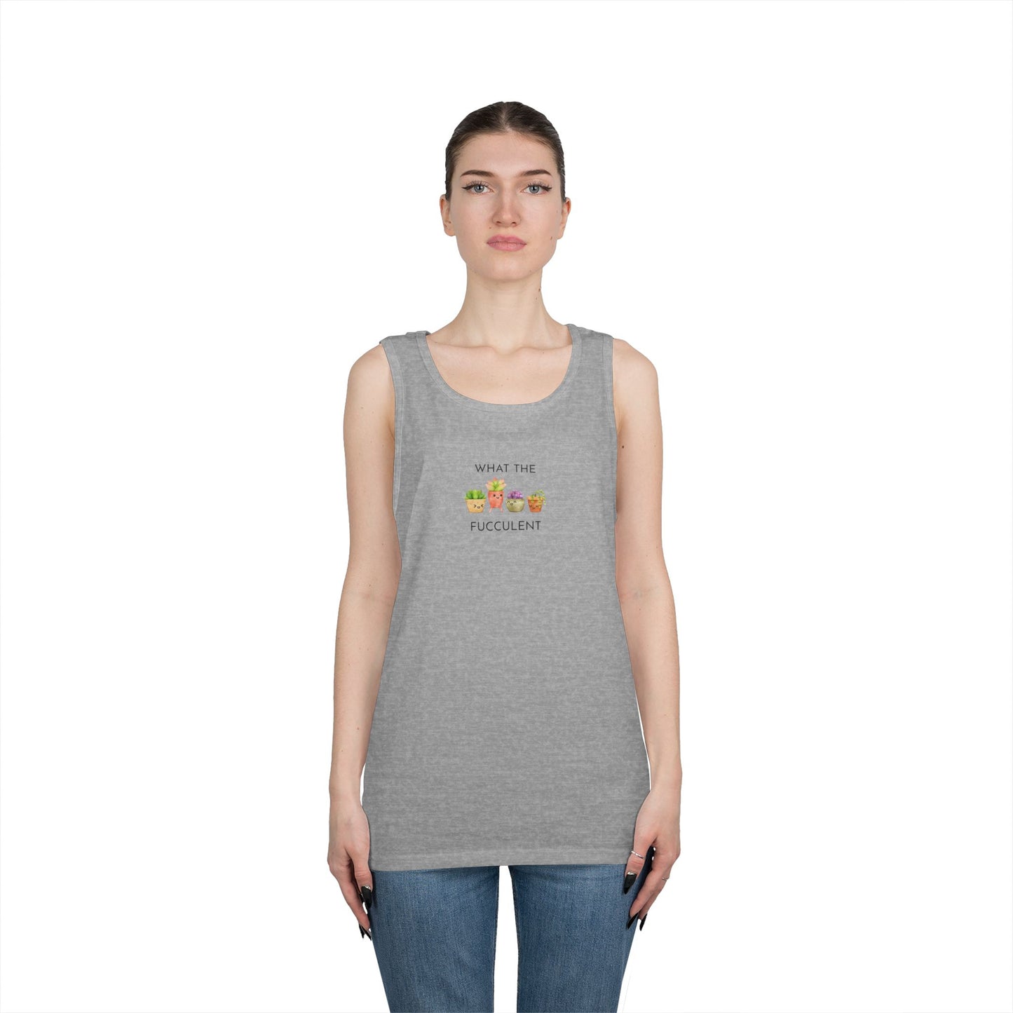 Humorous Unisex Cotton Tank Top - Fun Summer Apparel, Gift for Friends, Casual Wear, Funny Beach Shirt, Laugh-Out-Loud Tank Top