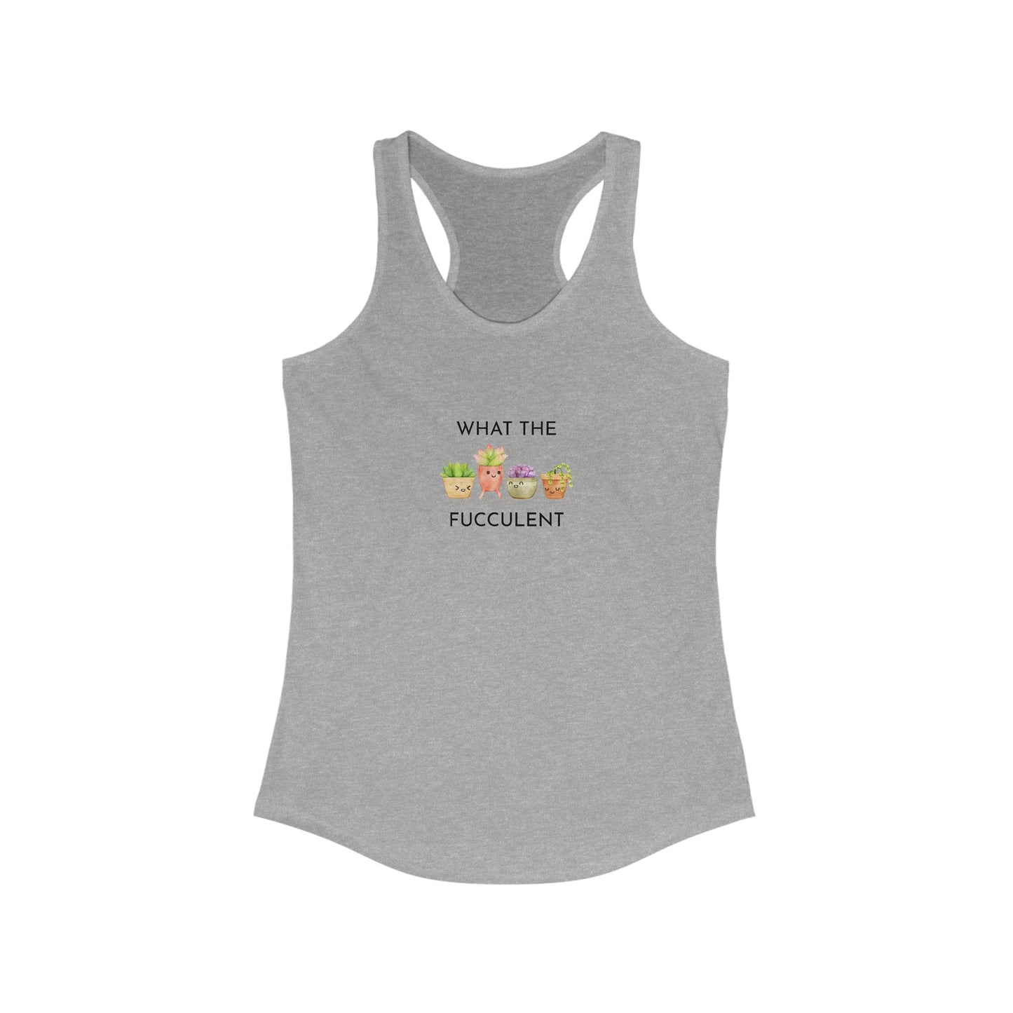 Women's Funny Succulent Tank Top, Summer Workout Shirt, Gift for Plant Lovers, Cute Gardening Apparel, Casual Stylish Top