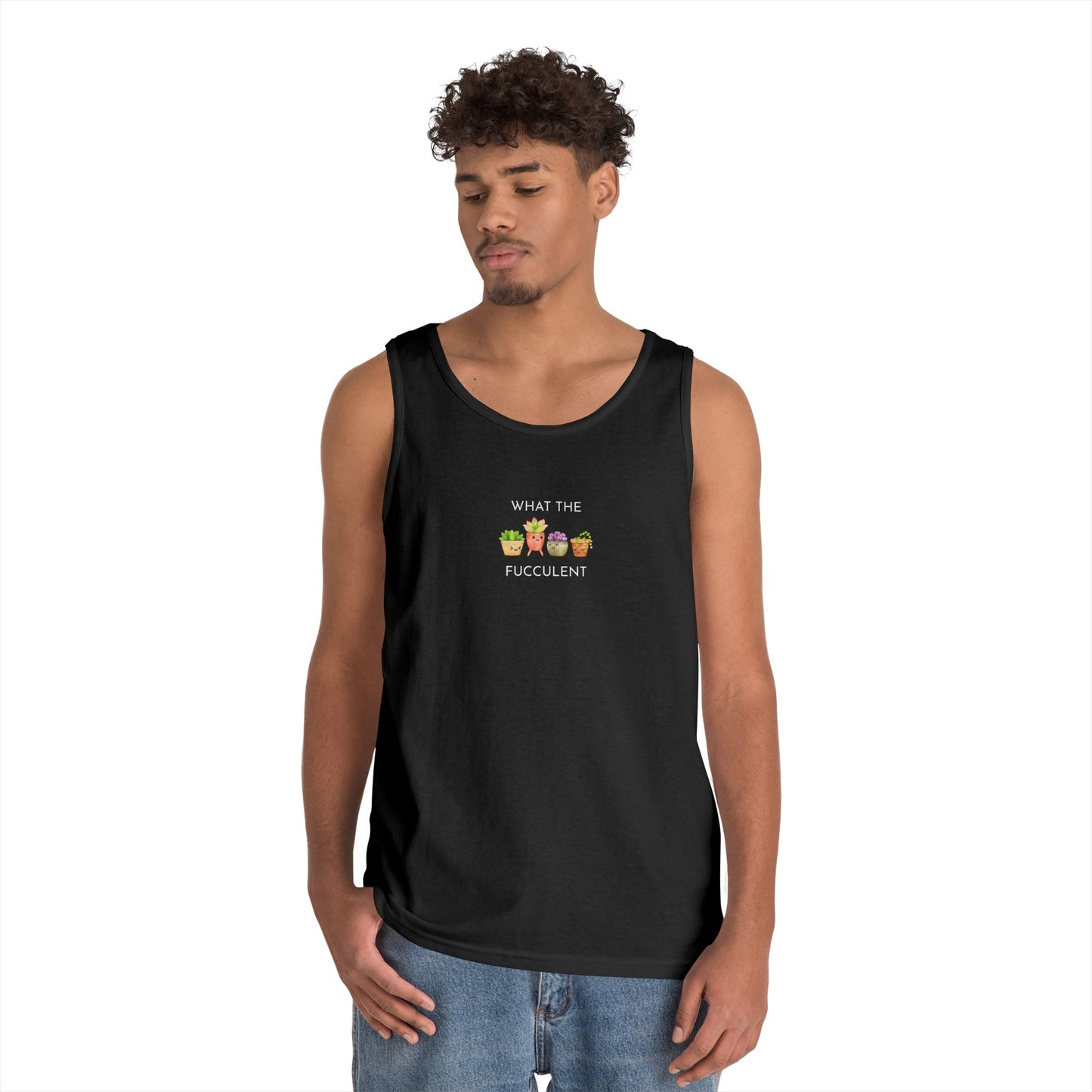 Humorous Unisex Cotton Tank Top - Fun Summer Apparel, Gift for Friends, Casual Wear, Funny Beach Shirt, Laugh-Out-Loud Tank Top