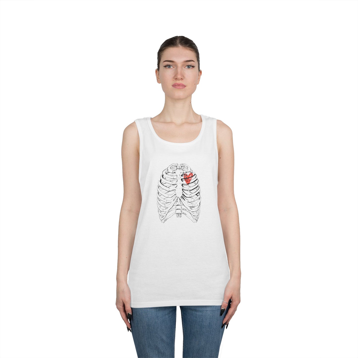 Anatomical Heart Tank Top, Unisex Cotton Tank, Perfect for Fitness or Casual Wear, Great Gift for Med Students, Summer Fashion, Heart [...]