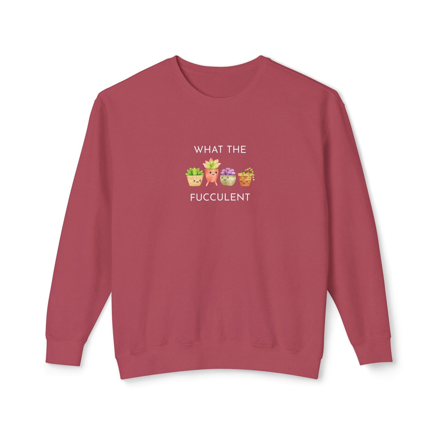 Playful What the FUCCULENT Sweatshirt for Plant Lovers | Cozy Gift for Birthdays, Housewarming, Spring Celebrations, Casual Wear, Funny Gift
