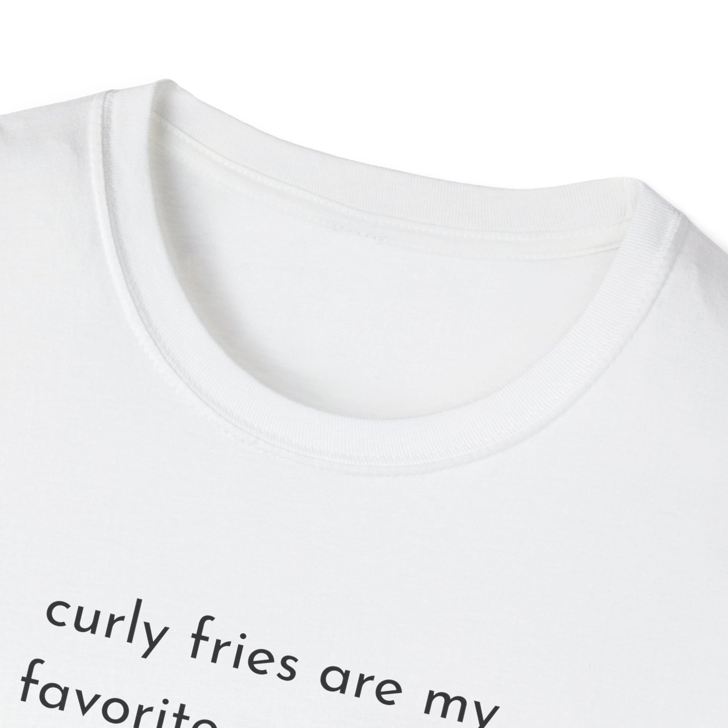 Curly Fries Lover Unisex T-Shirt - Funny Foodie Tee, Gift for Foodies, Cook Apparel, Casual Everyday Wear, Food Humor Shirt