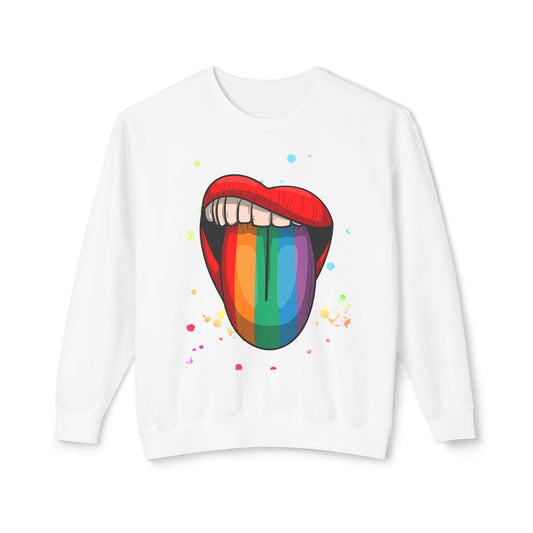 Colorful Graphic Sweatshirt, LGBTQ+ Pride Wear, Artistic Crewneck, Unisex Casual Top, Statement Fashion, Gift for Friends